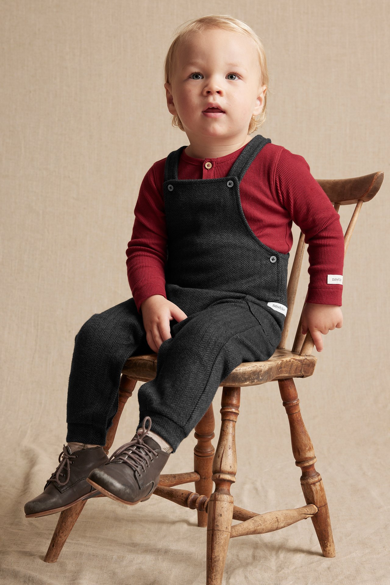 Dungarees with pockets - Dark grey - 3