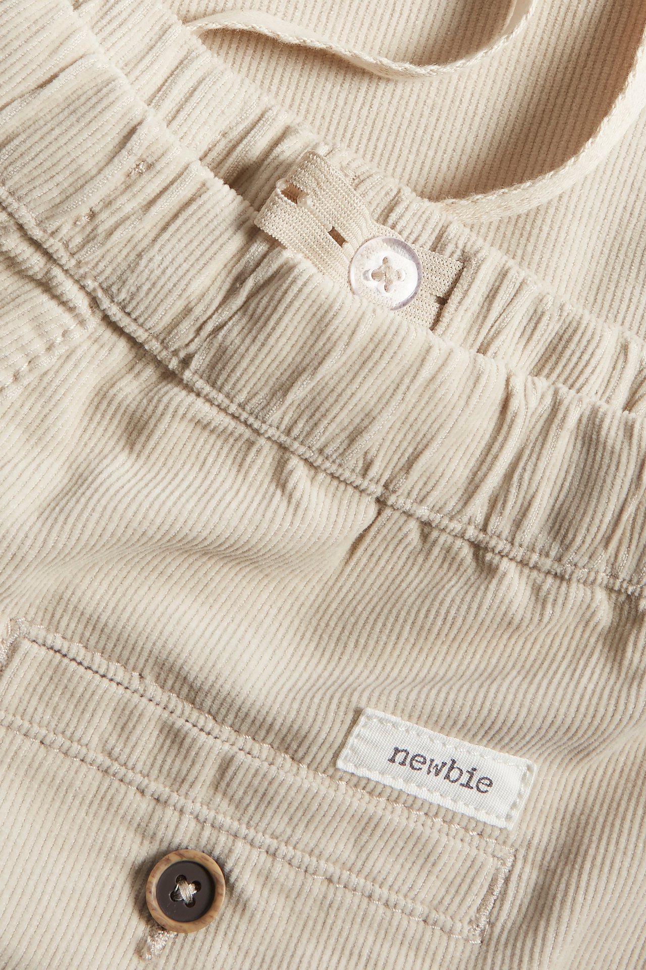 Trousers in woven corduroy - Beige - 4