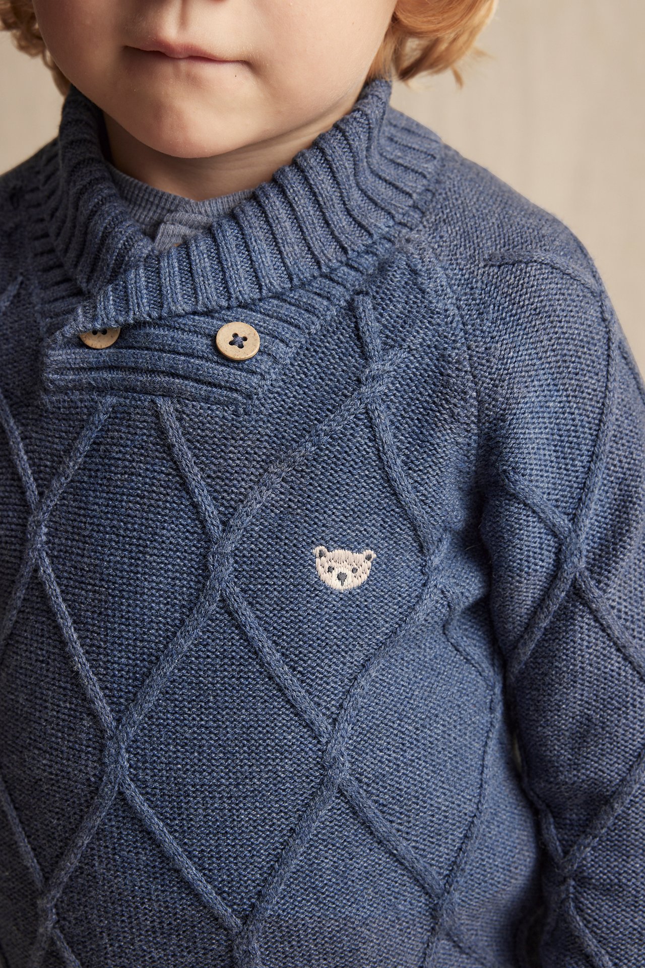 Pullover aus Jaqcuard-Strick - Blau - 2