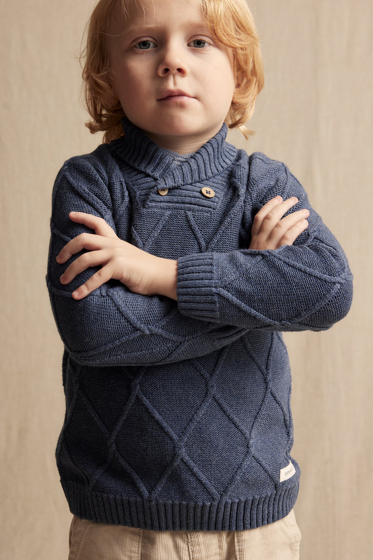 Pullover aus Jaqcuard-Strick - Blau - 3
