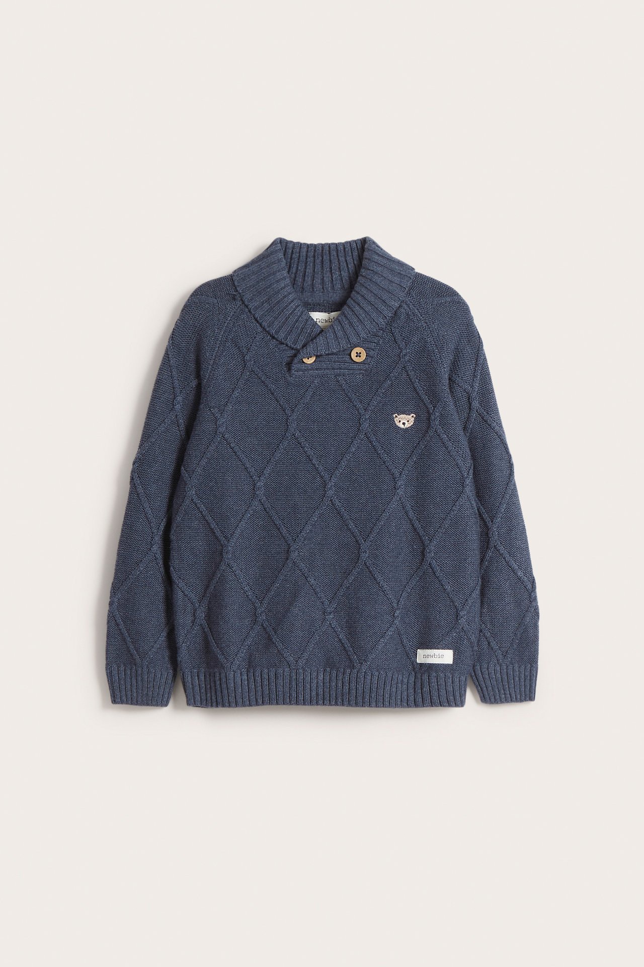 Jacquard-knit jumper - Blue - 2