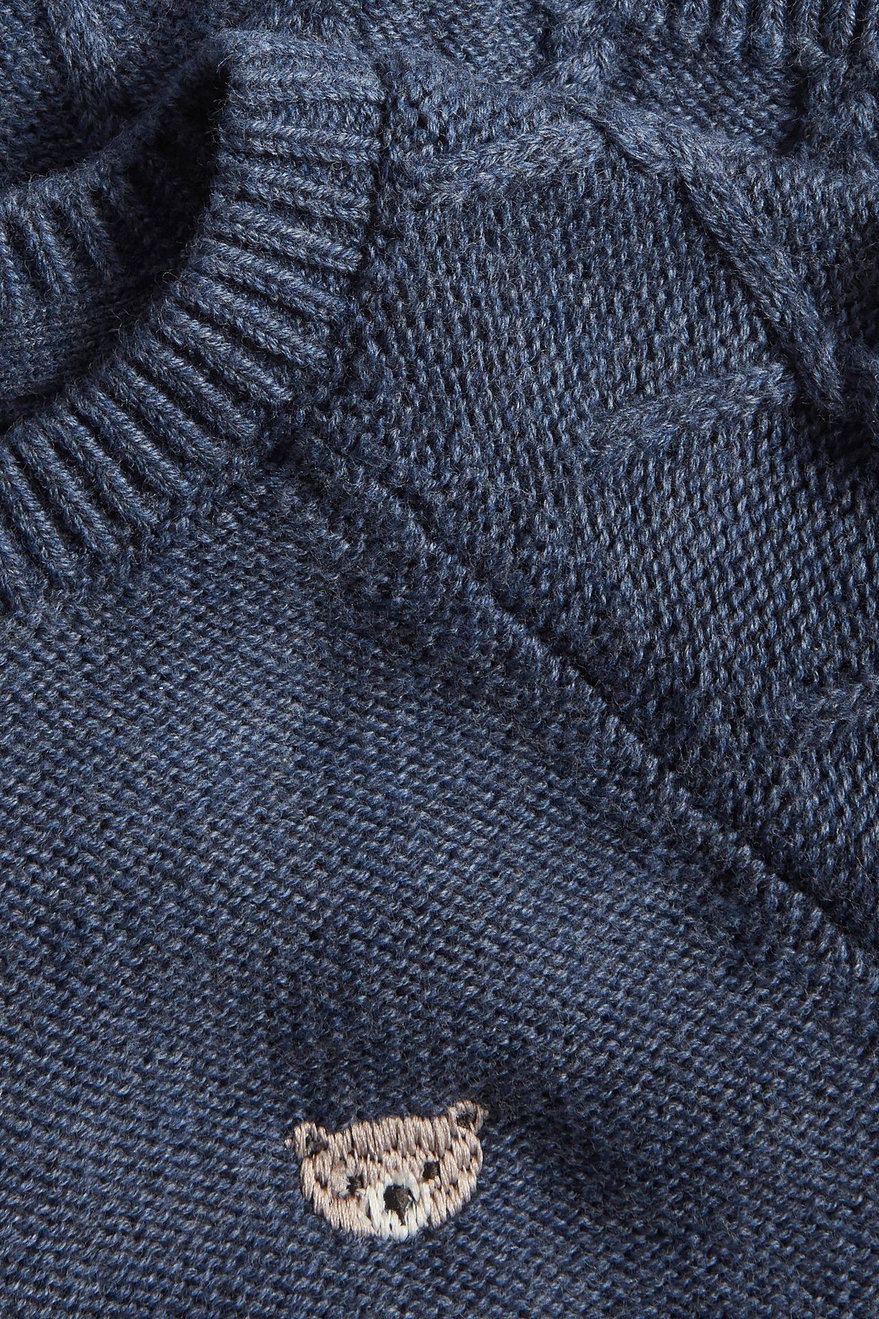 Gestrickter Cardigan - Blau - 3
