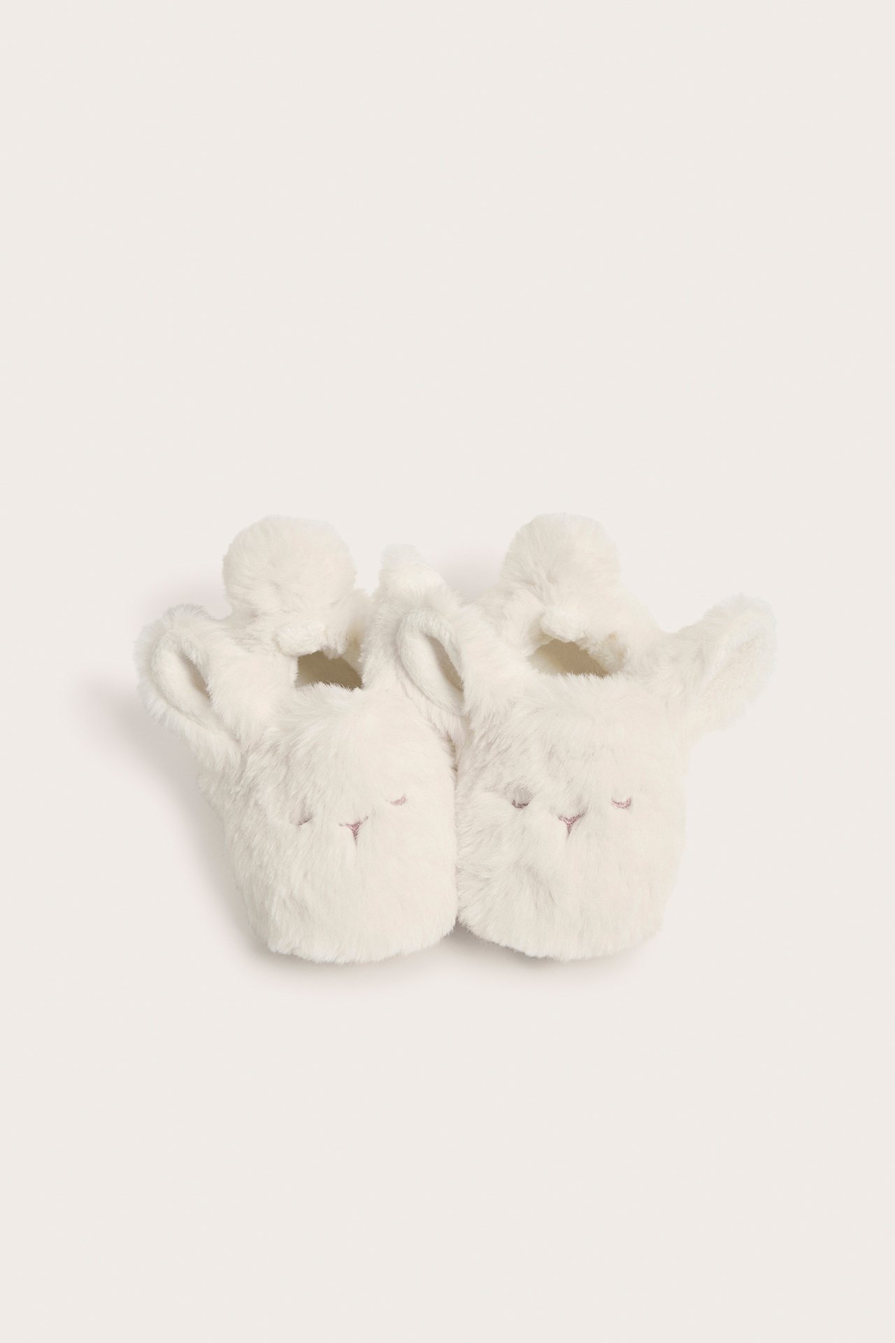Flauschige Booties - Naturweiß - 2