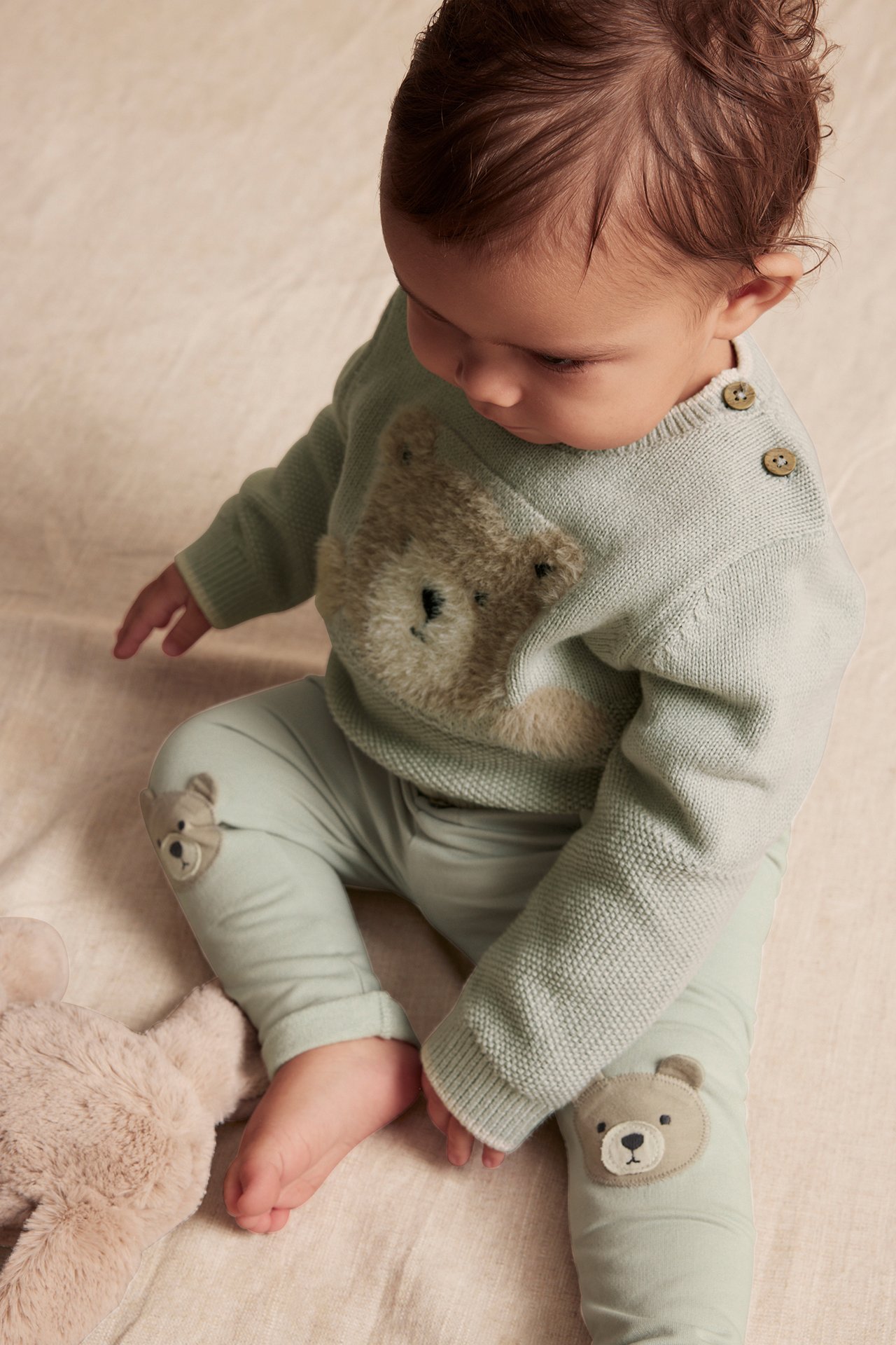 Pullover mit Stickerei - Grün - 3