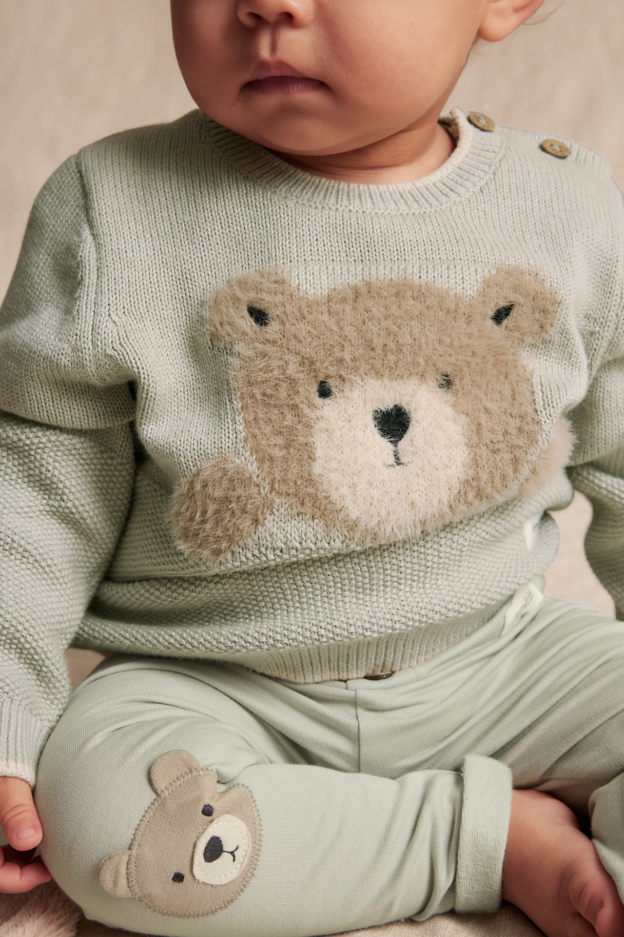 Pullover mit Stickerei - Grün - 2