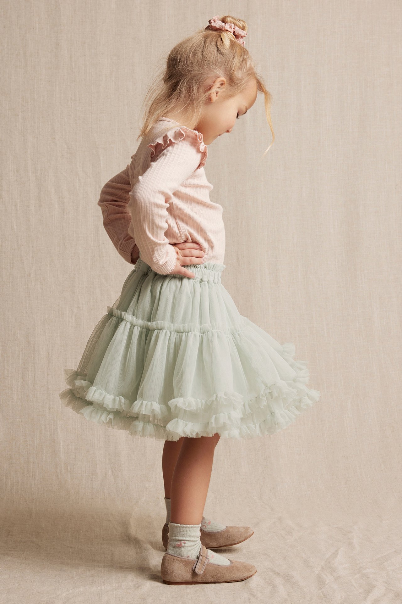 Tulle skirt - Light green - 3