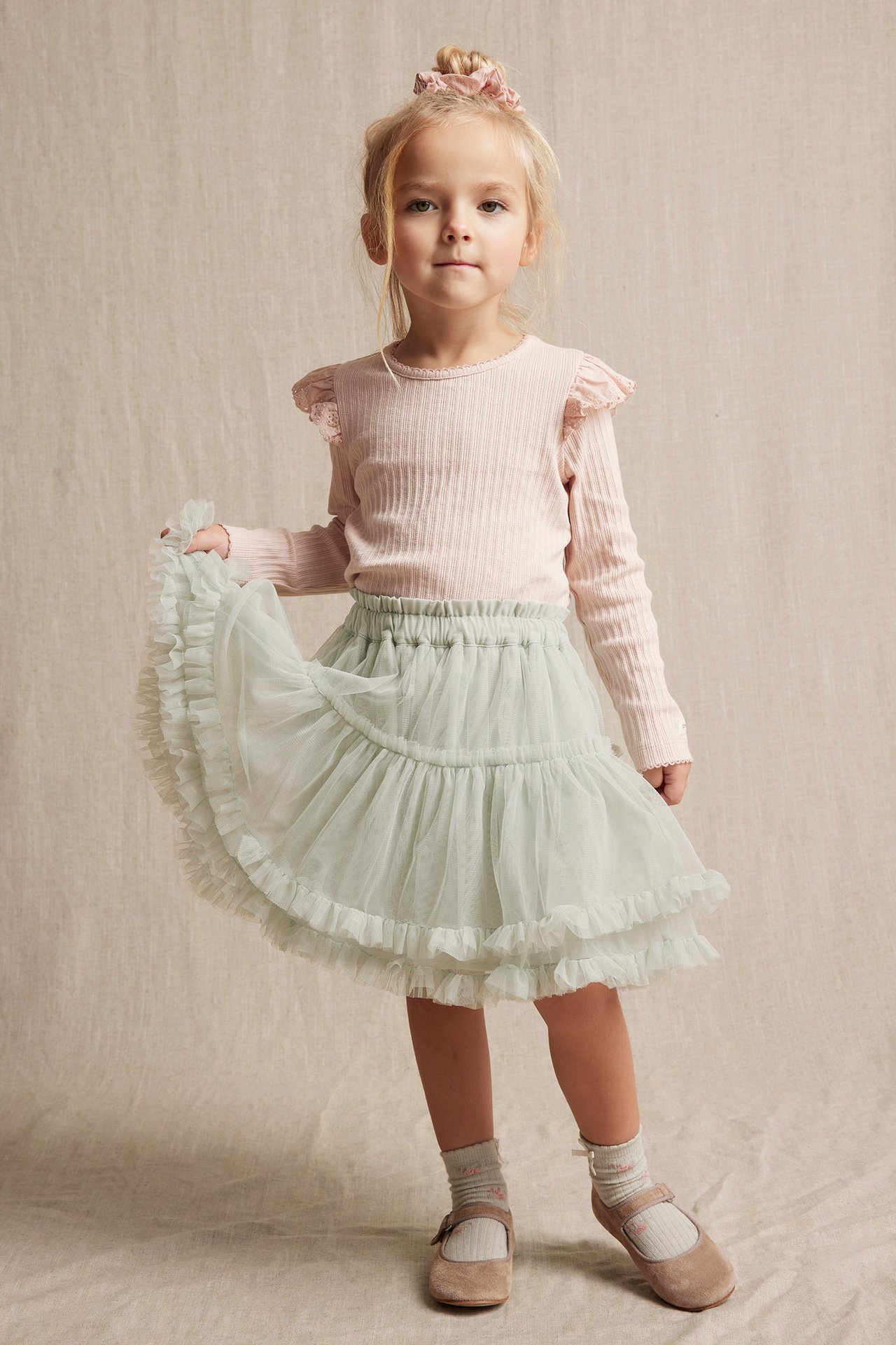 Tulle skirt - Light green - 1