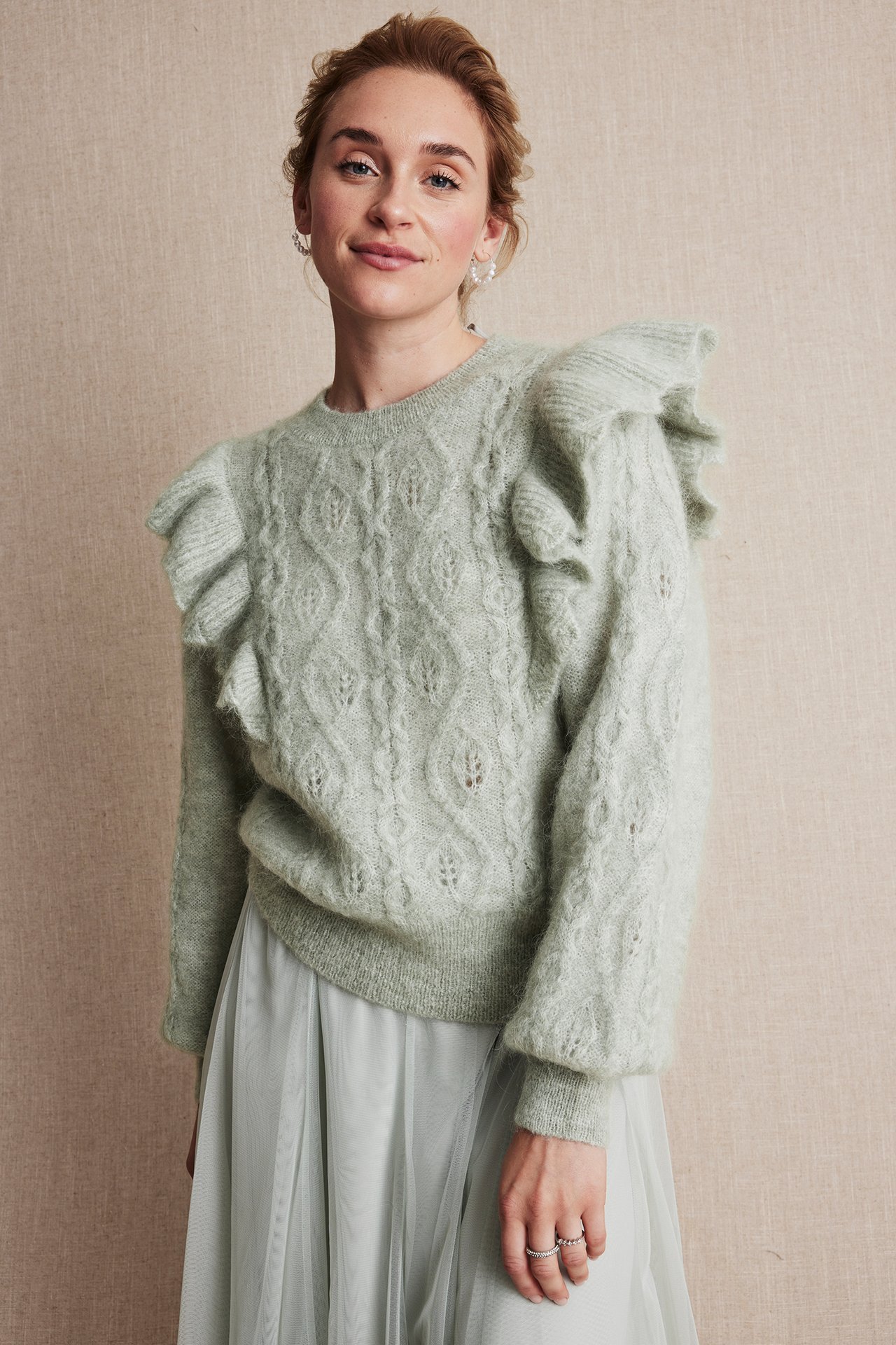 Newbie Woman knitted sweater - Light green - 170cm / Storlek: S - 4