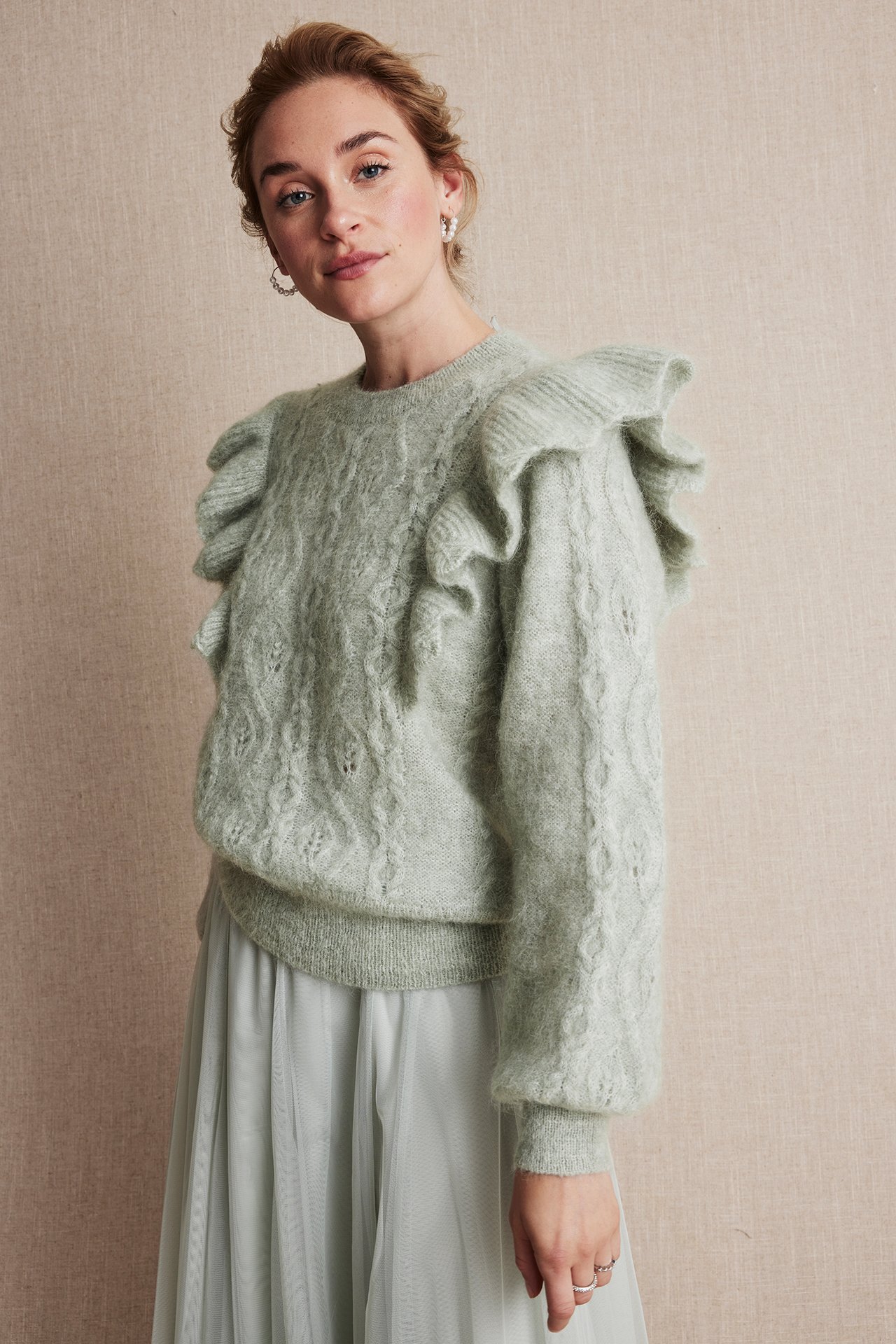 Newbie Woman knitted sweater - Light green - 170cm / Storlek: S - 5