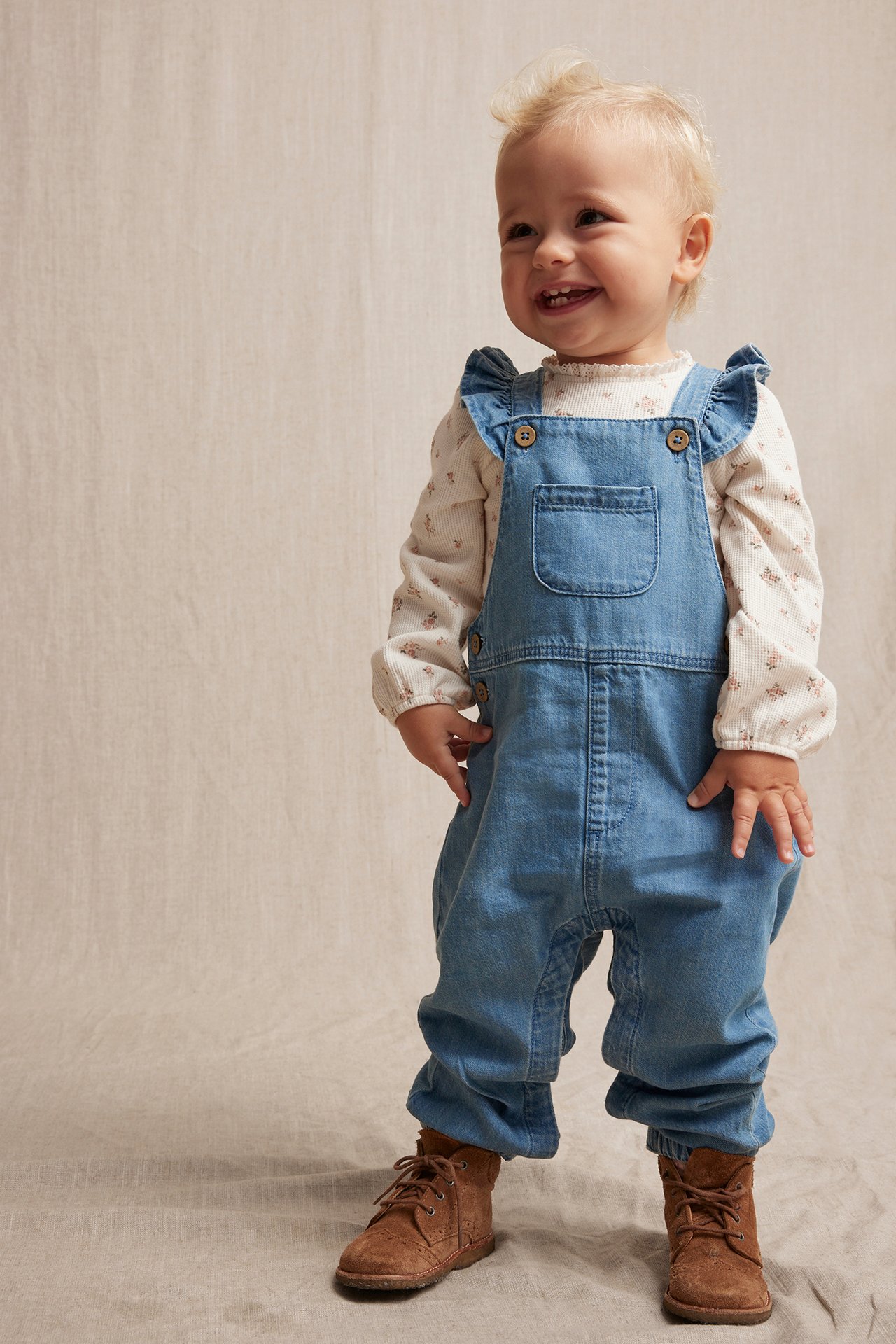 Denim dungarees