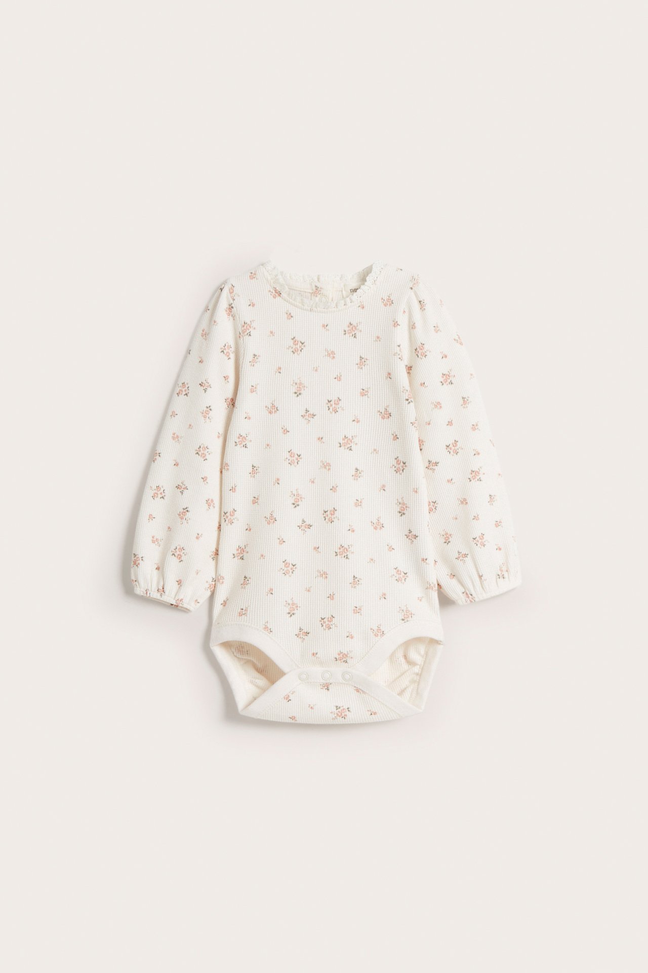 Long sleeve floral body - Off-white - 4