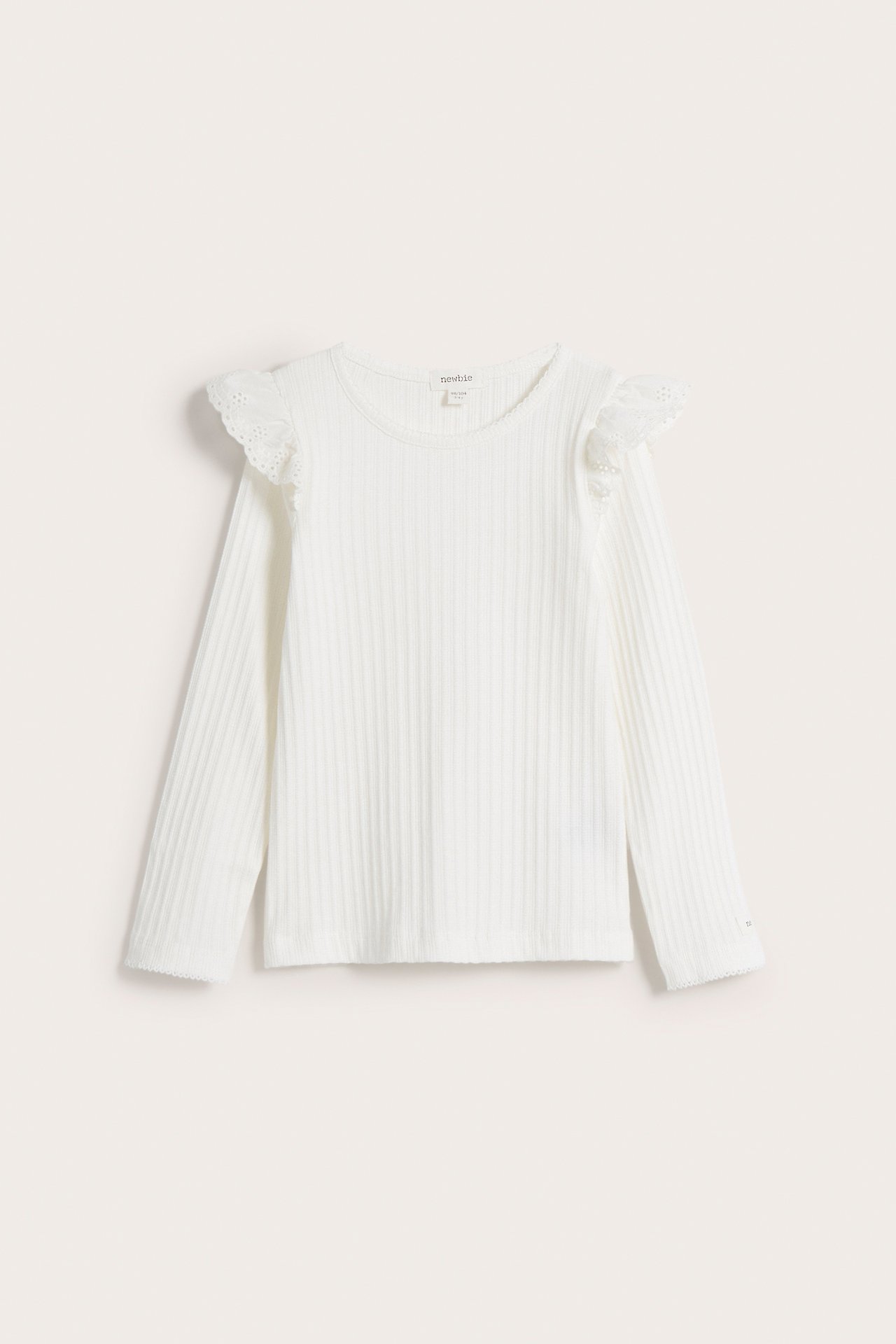 Frill top - Off-white - 2
