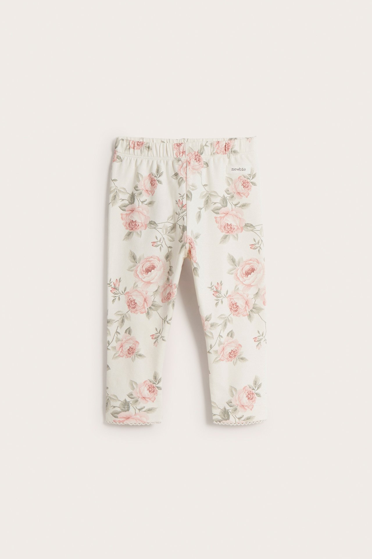 Rose print leggings - Off-white - 2