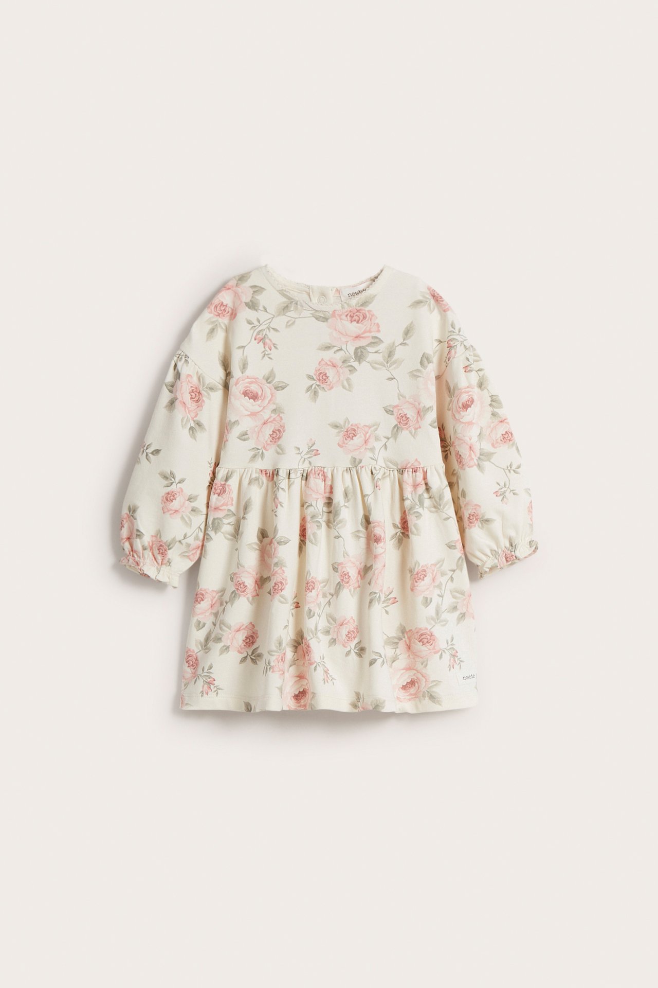 Rose print dress - Off-white - 6