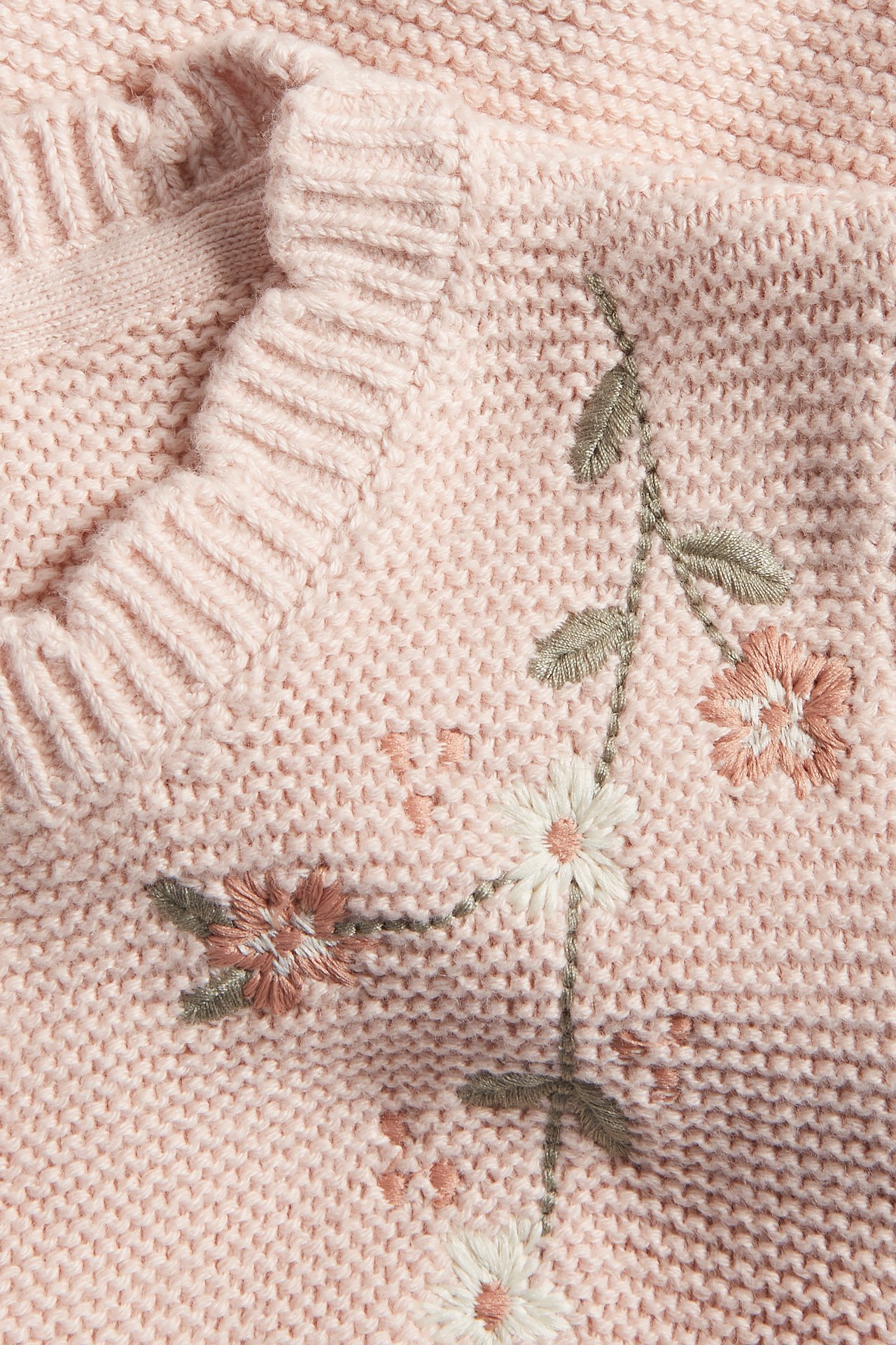 Floral cardigan with embroidery - Light pink - 7