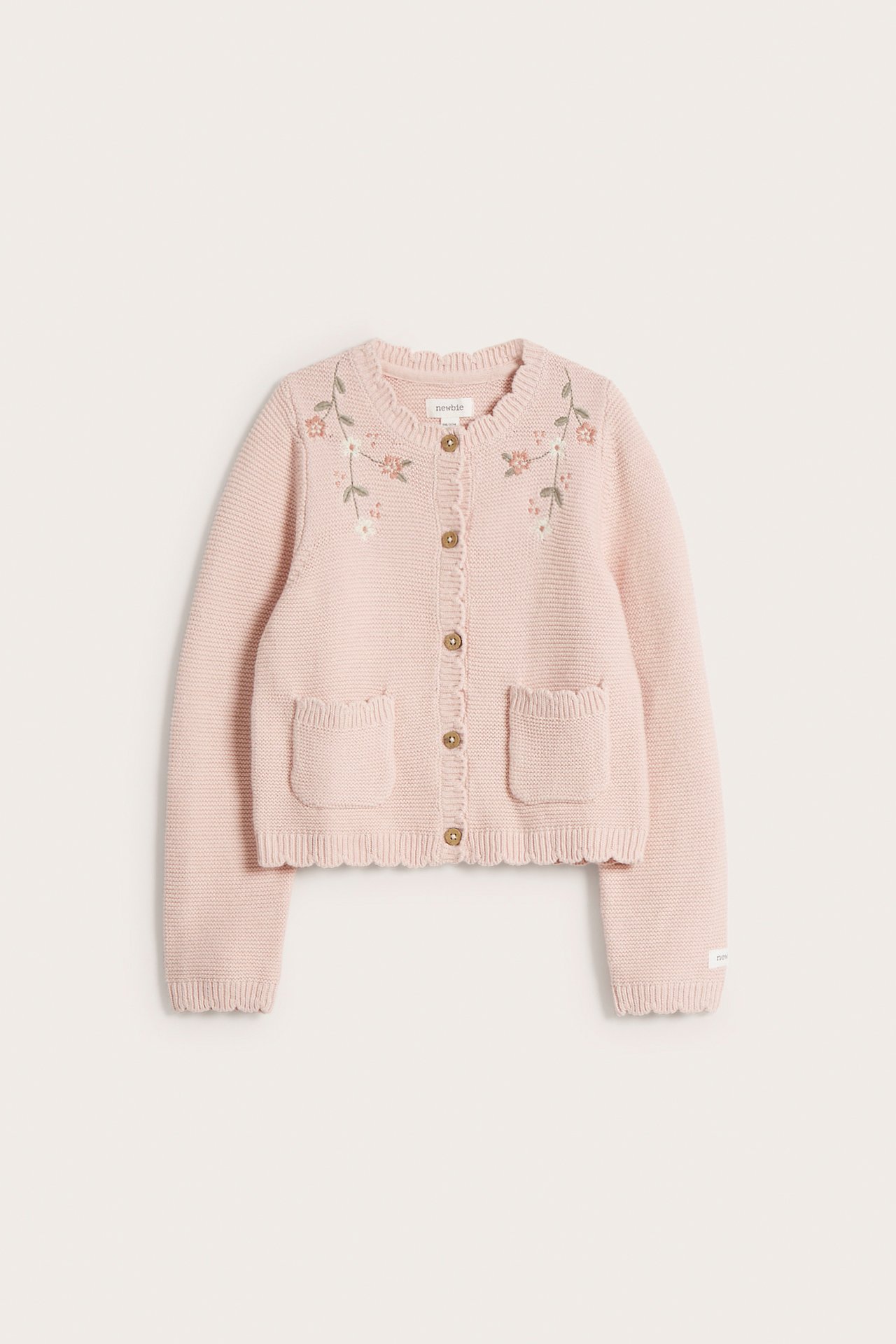 Floral cardigan with embroidery - Light pink - 7