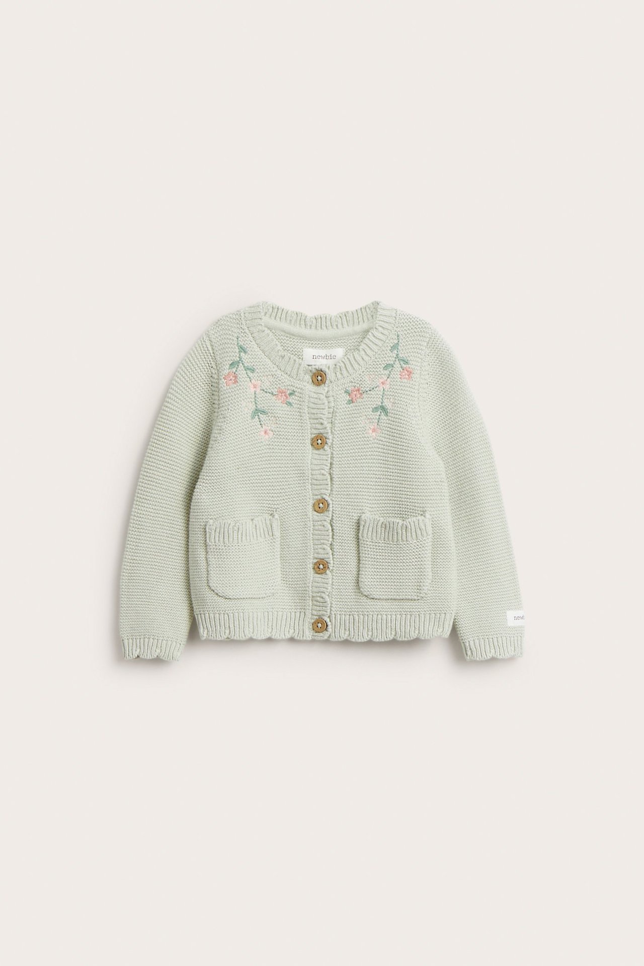 Cardigan with floral embroidery