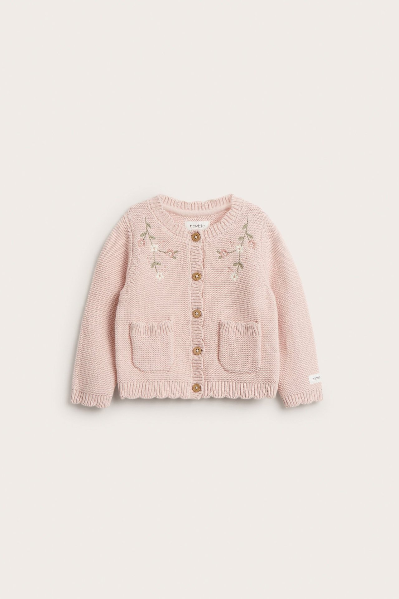 Cardigan with floral embroidery