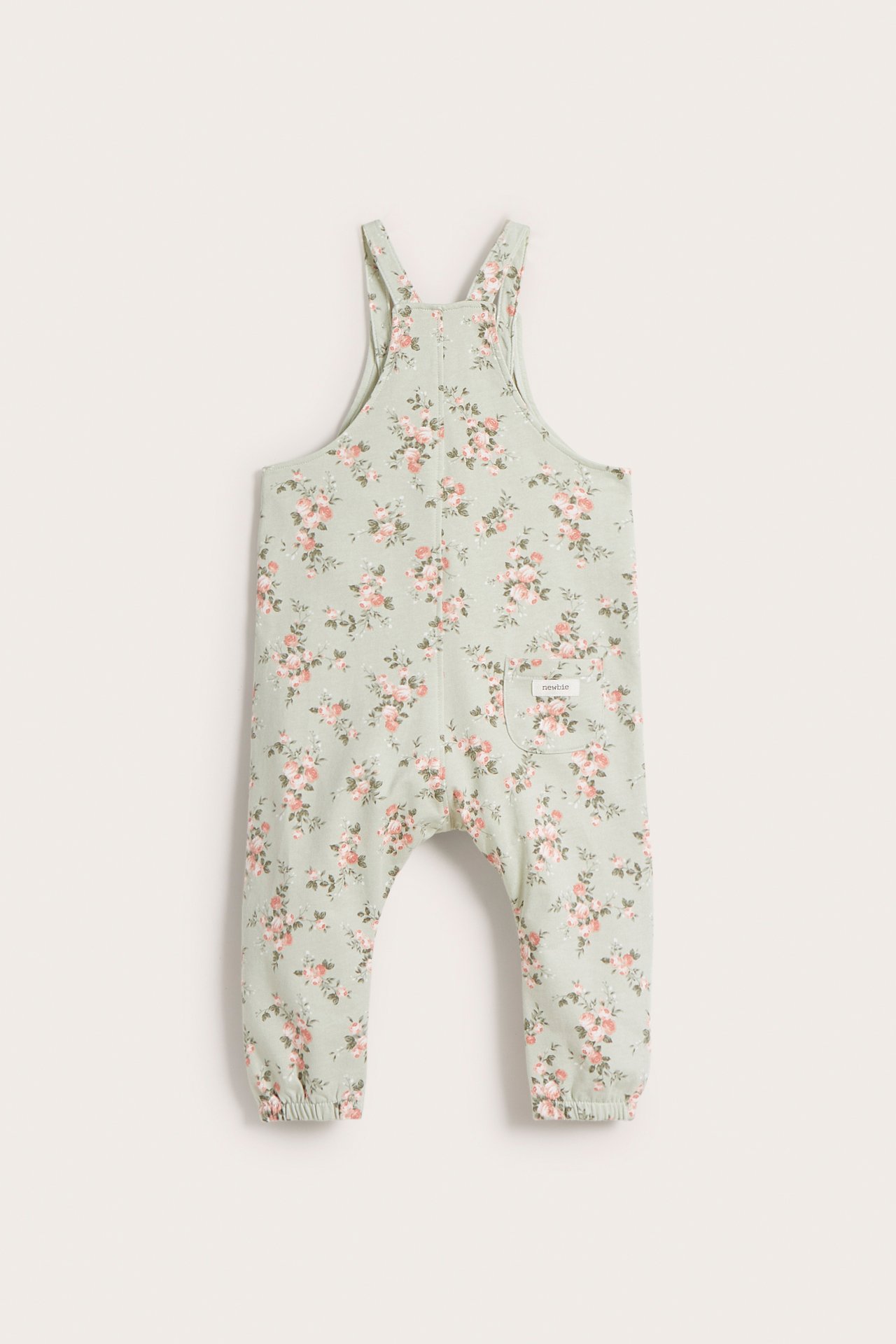 Floral dungarees - Light green - 6