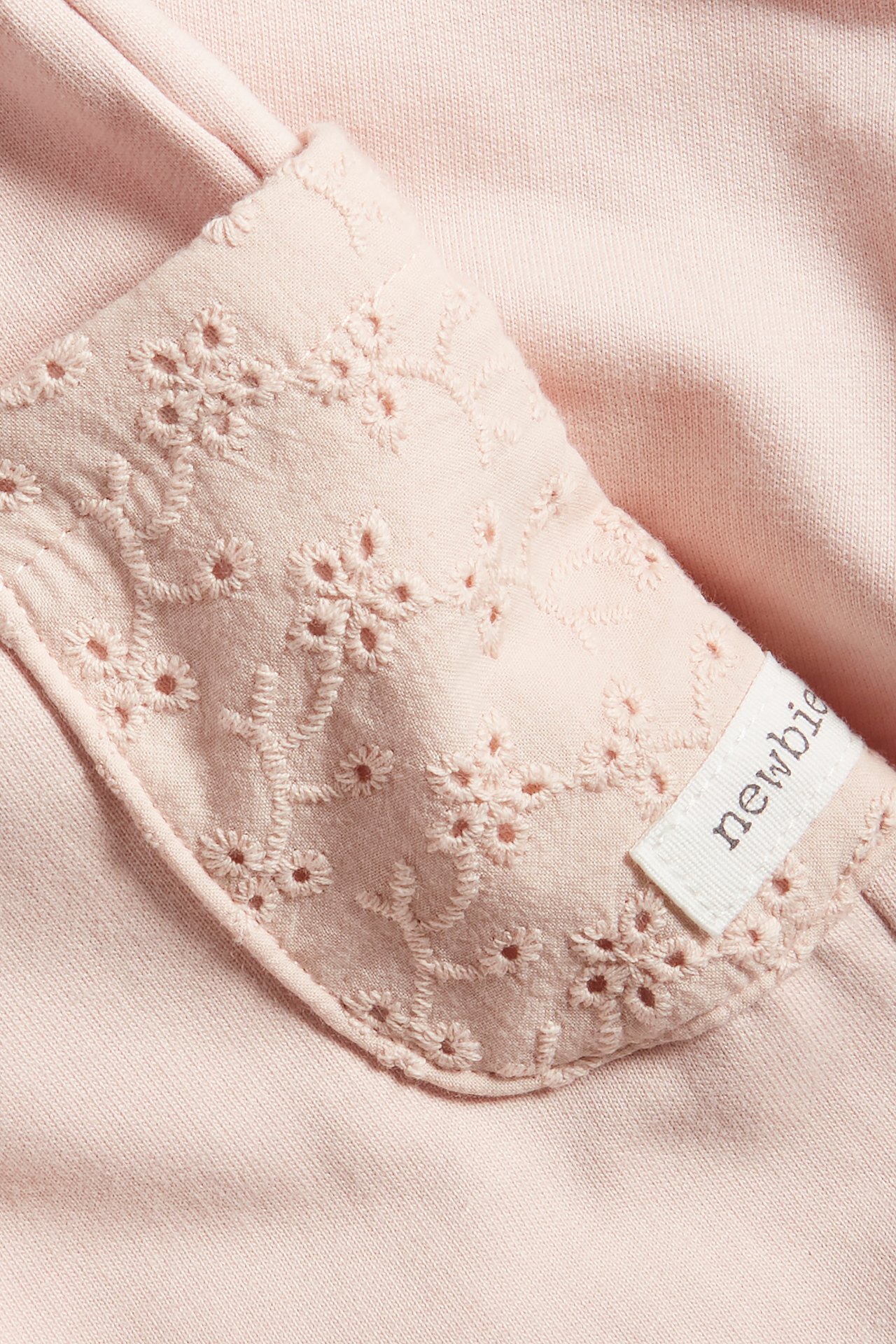 Woven trousers with embroidery - Light pink - 5