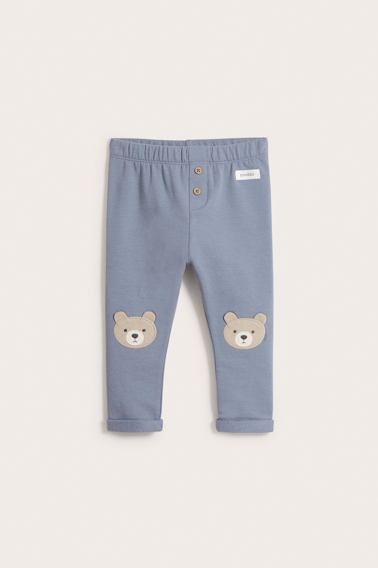 Leggings with applique - Blue - 1