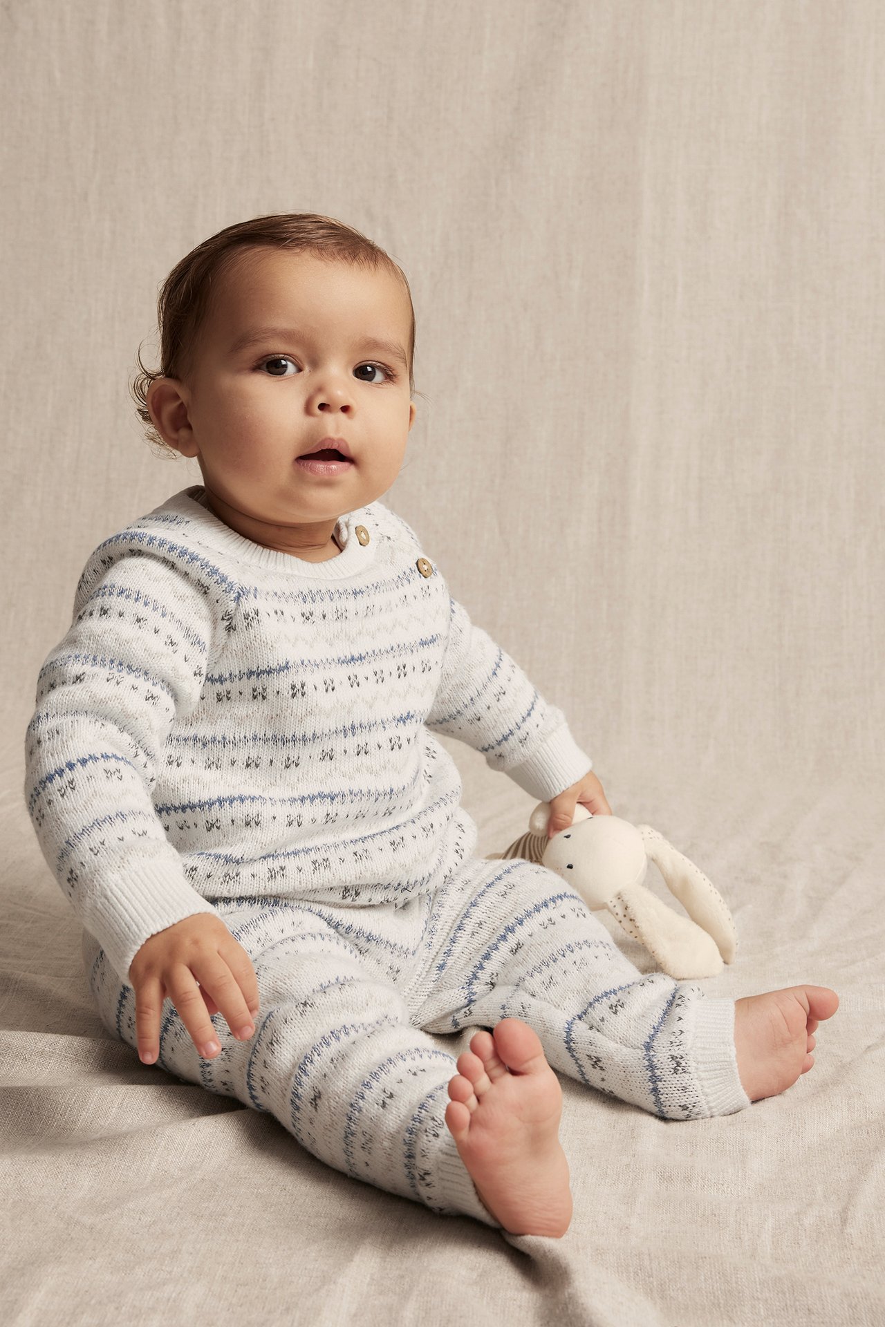 Jacquard-knit sweater - Off-white - 2