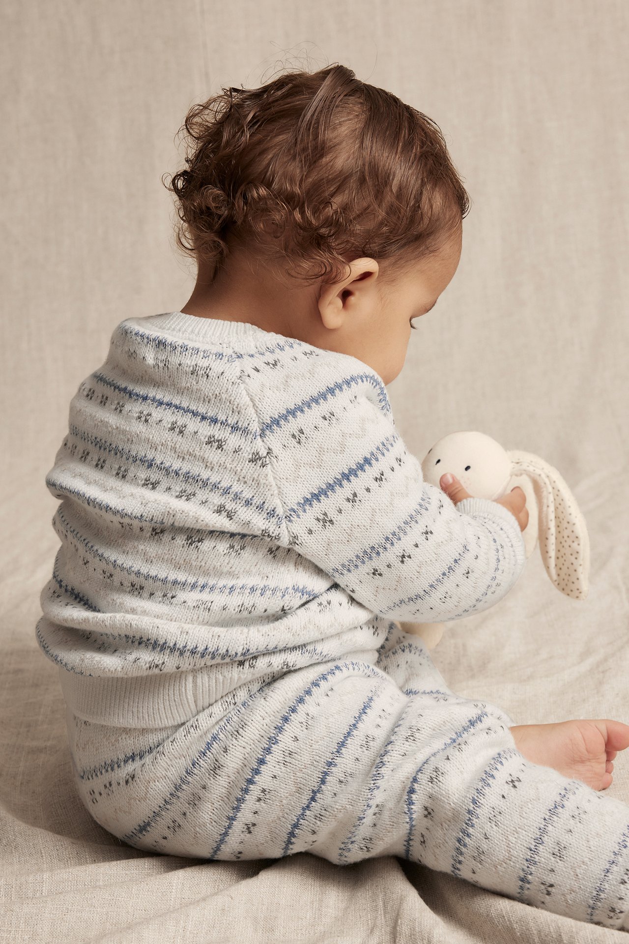 Jacquard-knit sweater - Off-white - 3