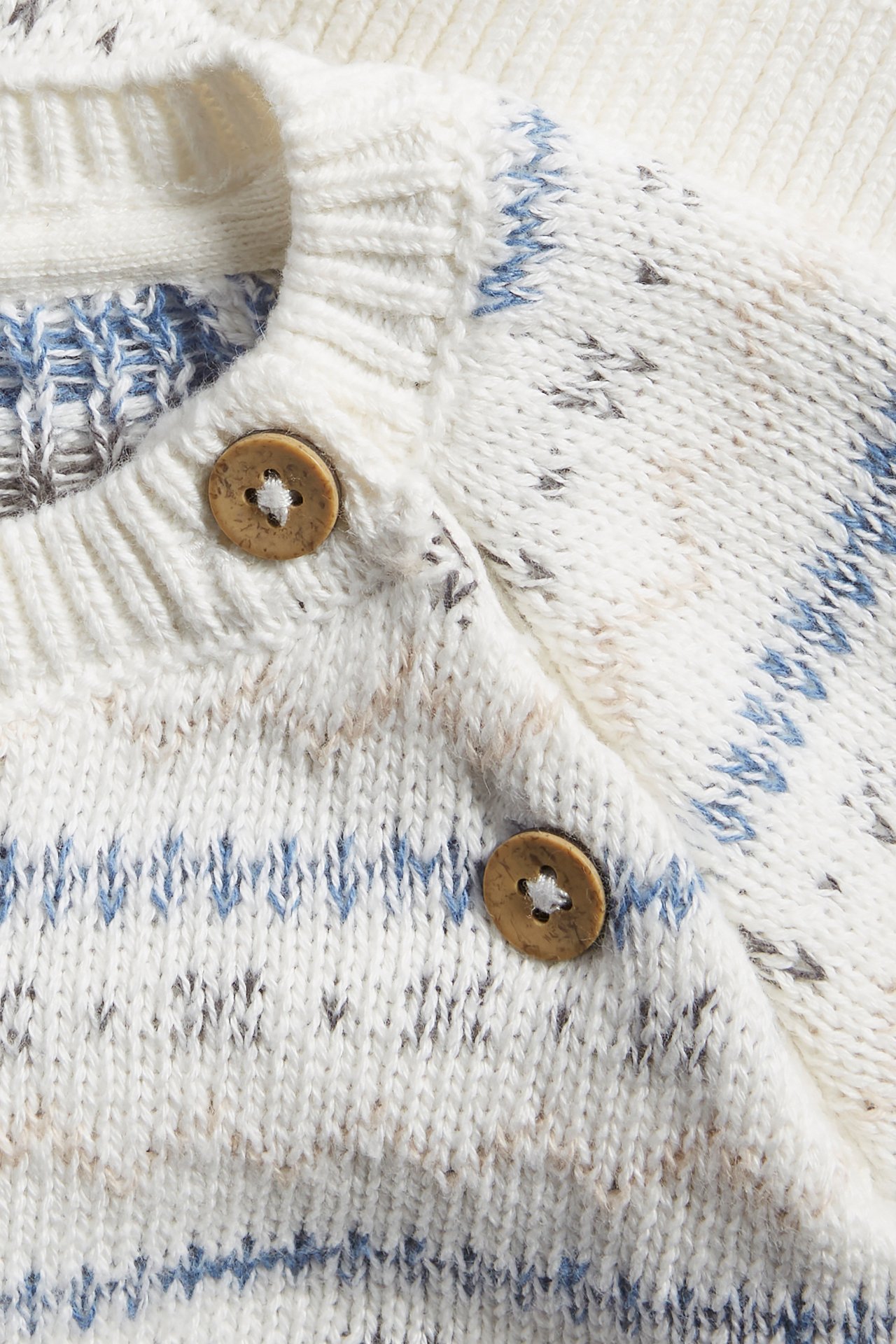 Jacquard-knit sweater - Off-white - 4