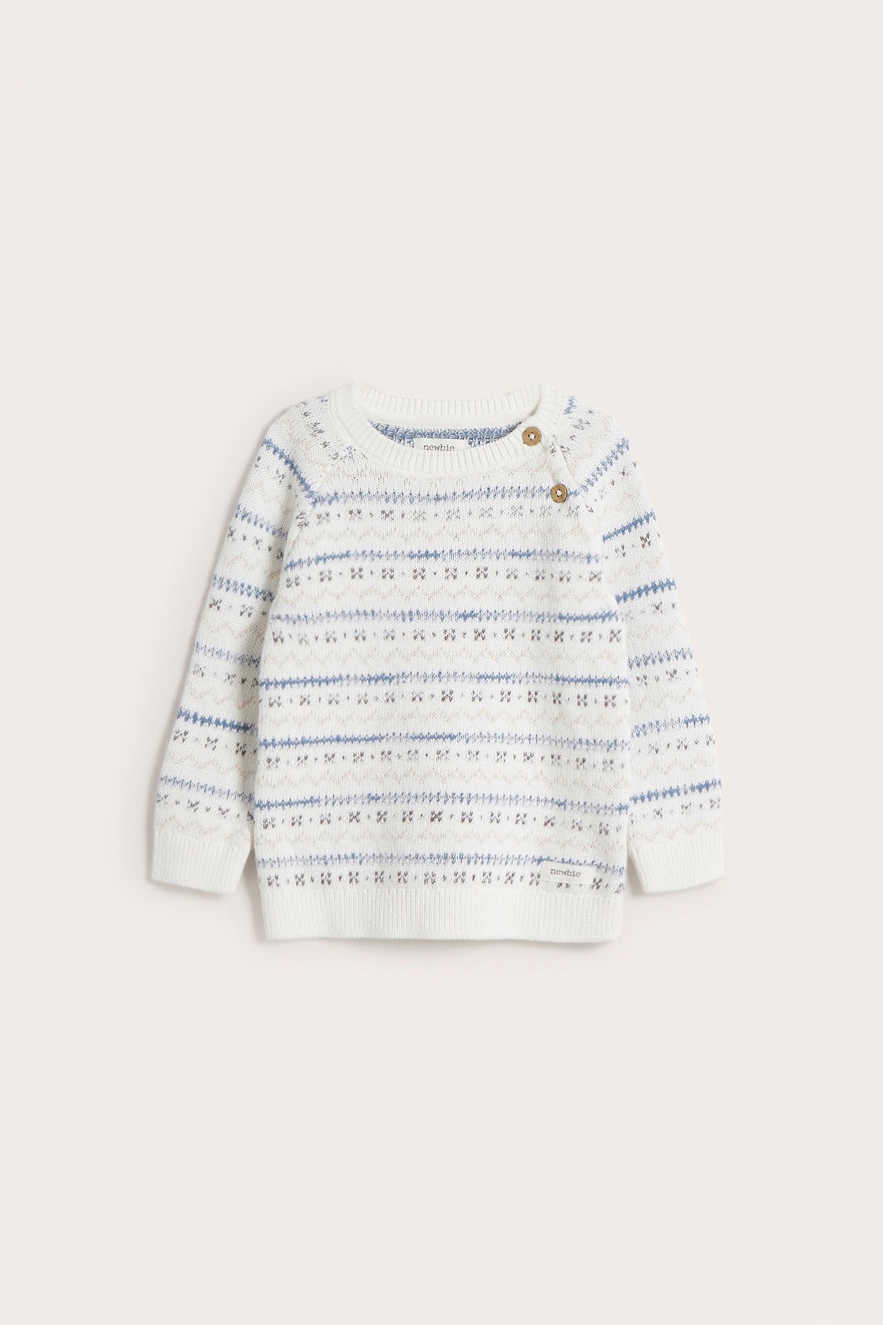 Jacquard-knit sweater