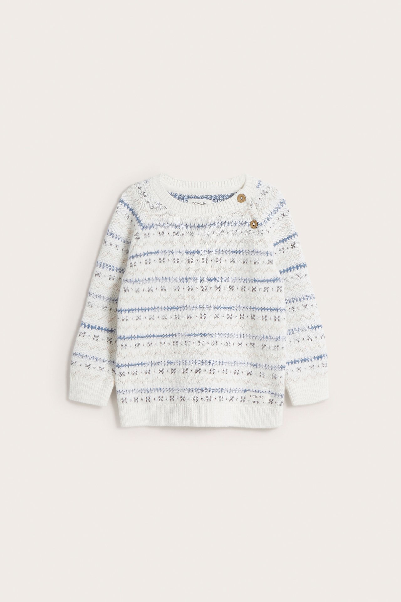 Jacquard-knit sweater - Off-white - 5