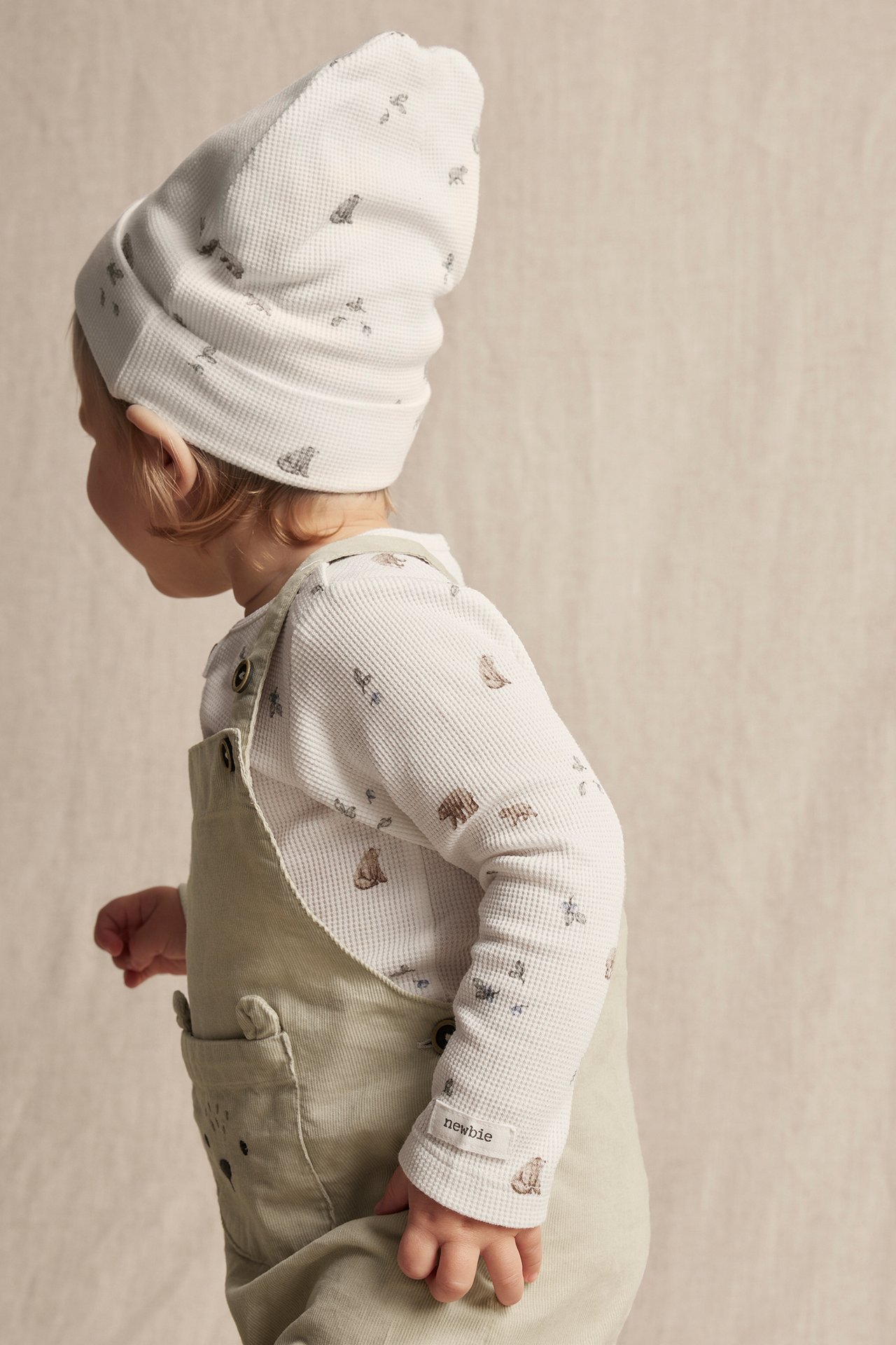 Long sleeve waffle bodysuit - Off-white - 3