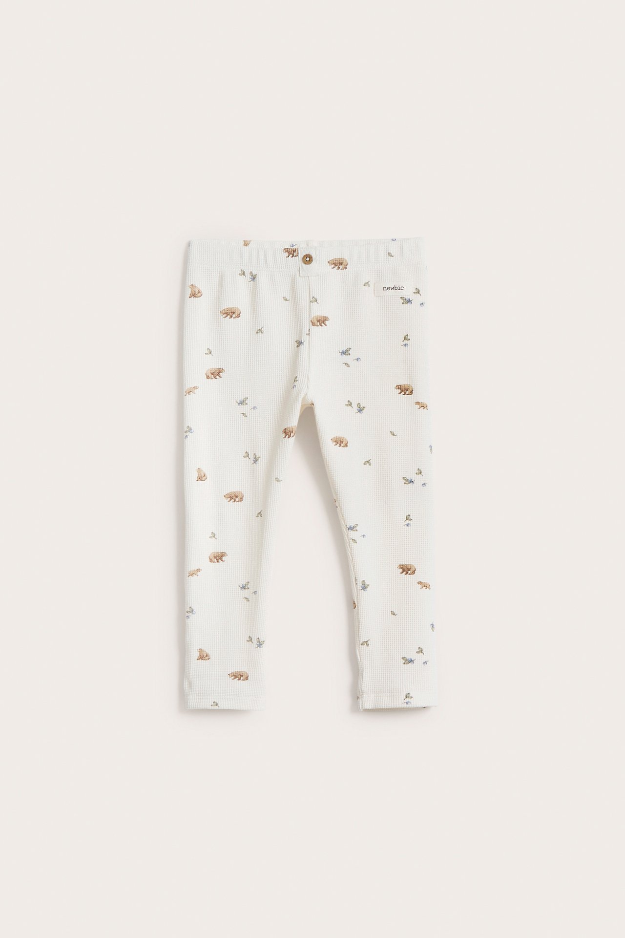 Waffle leggings - Off-white - 2