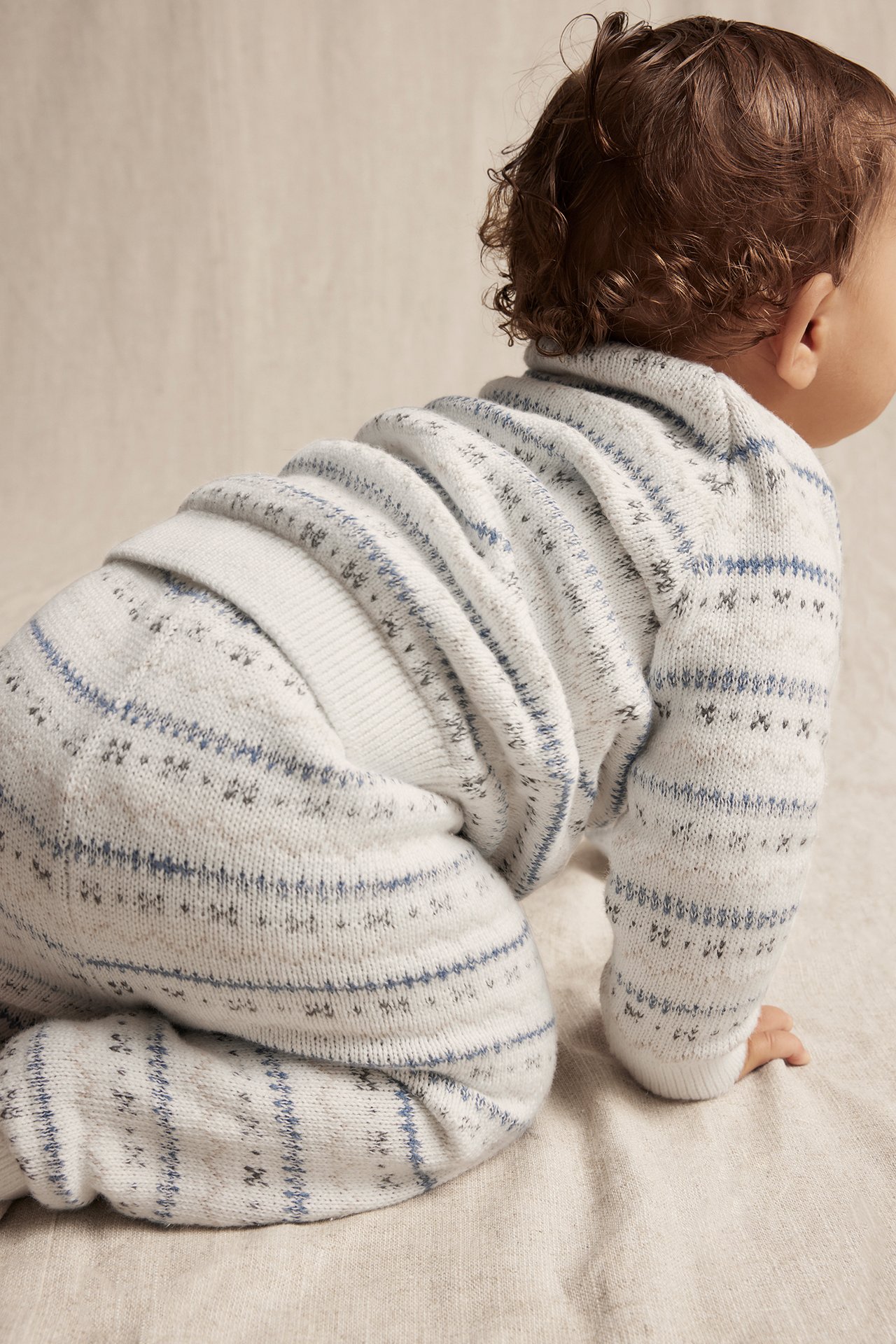 Jacquard knitted leggings - Off-white - 4
