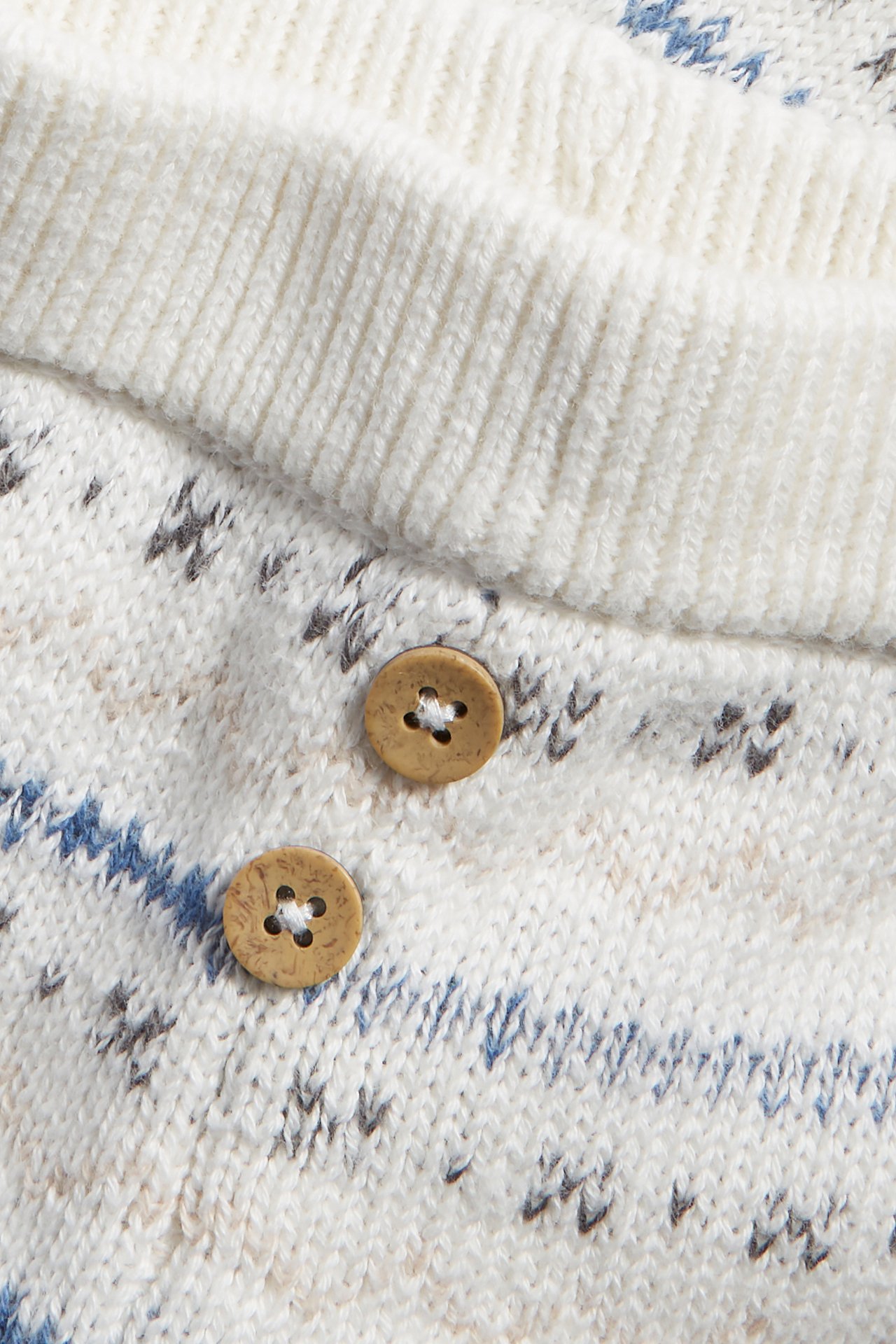 Jacquard knitted leggings - Off-white - 5