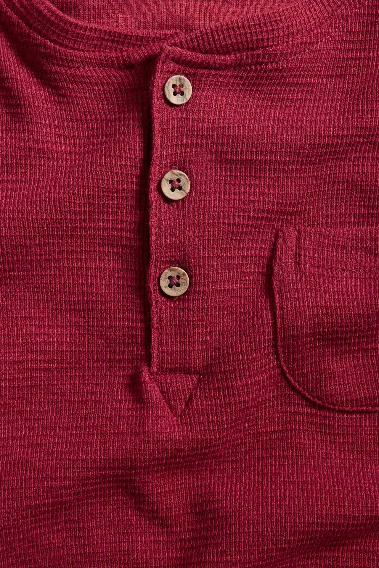 Langärmliges Grandpa-Shirt - Rot - 1