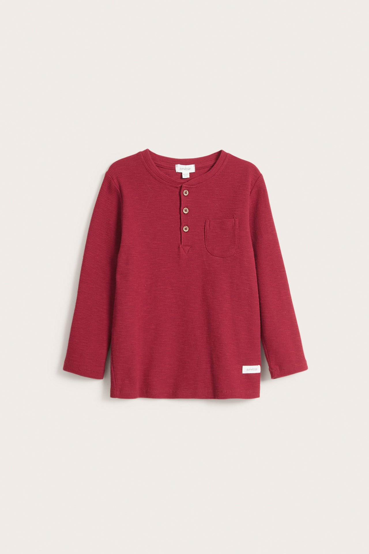 Langärmliges Grandpa-Shirt - Rot - 2