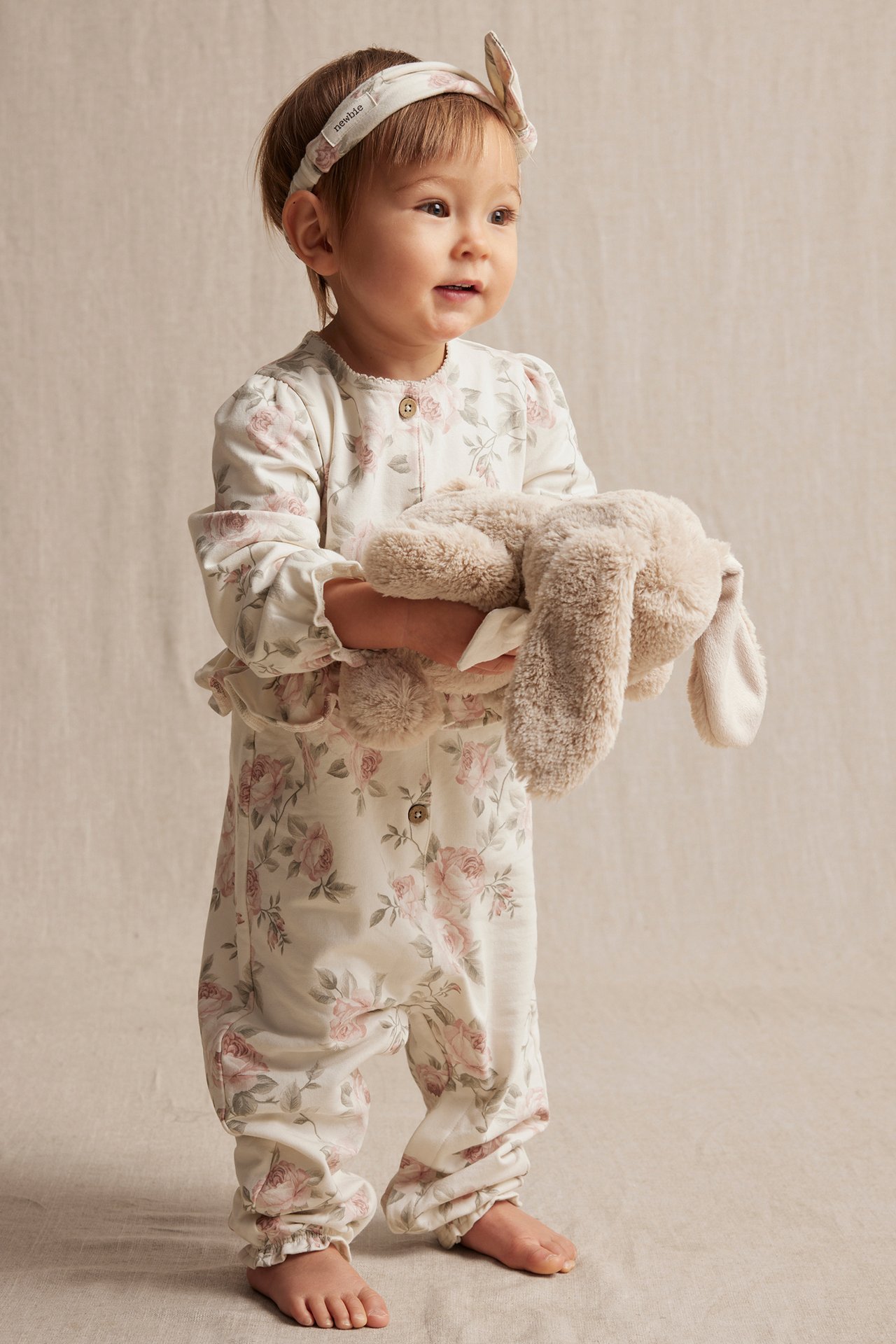 Warm floral jumpsuit - Off-white - 1