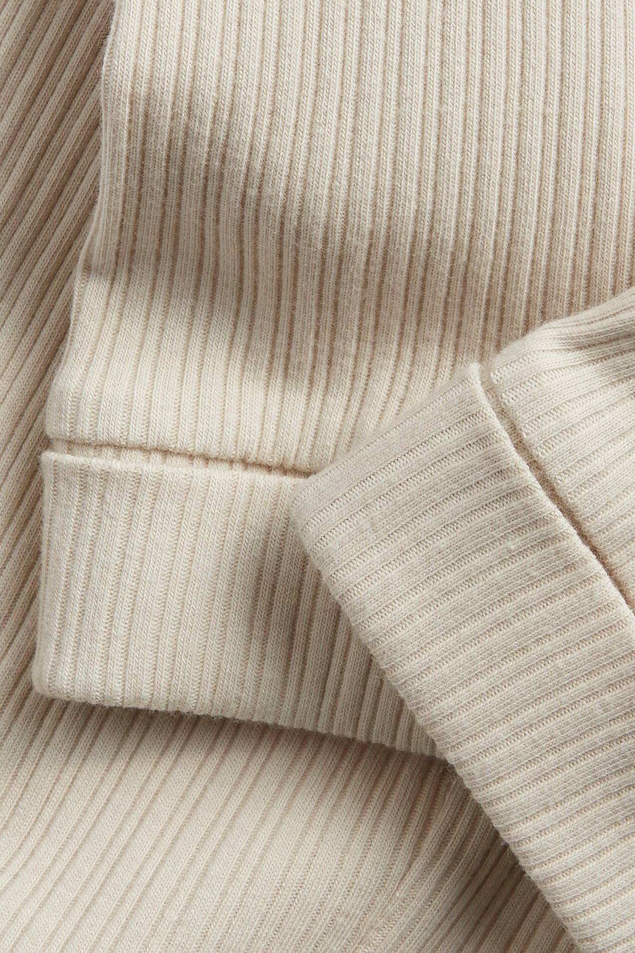 Ribbed leggings - Beige - 4