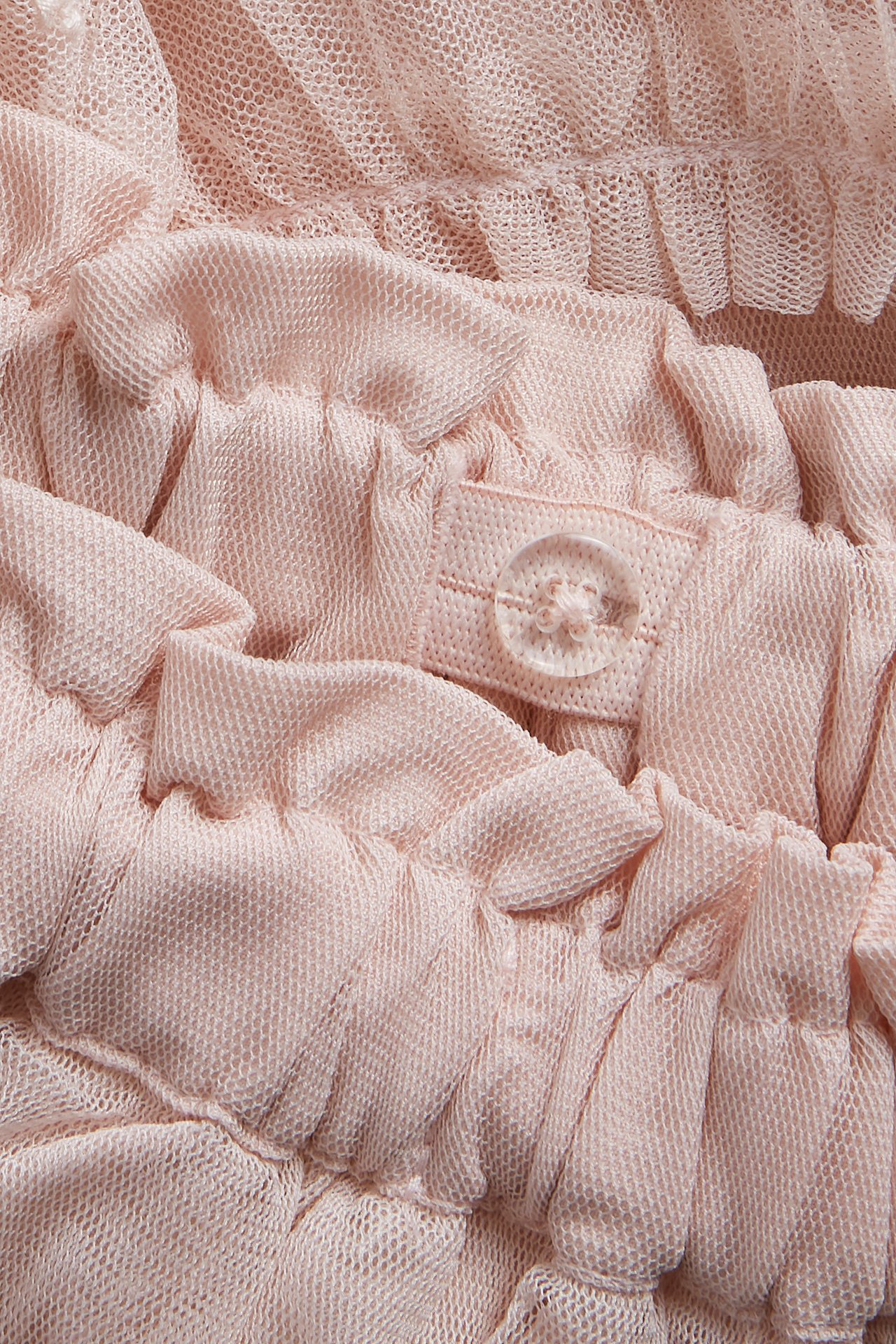 Mesh skirt with embroidery - Light pink - 5