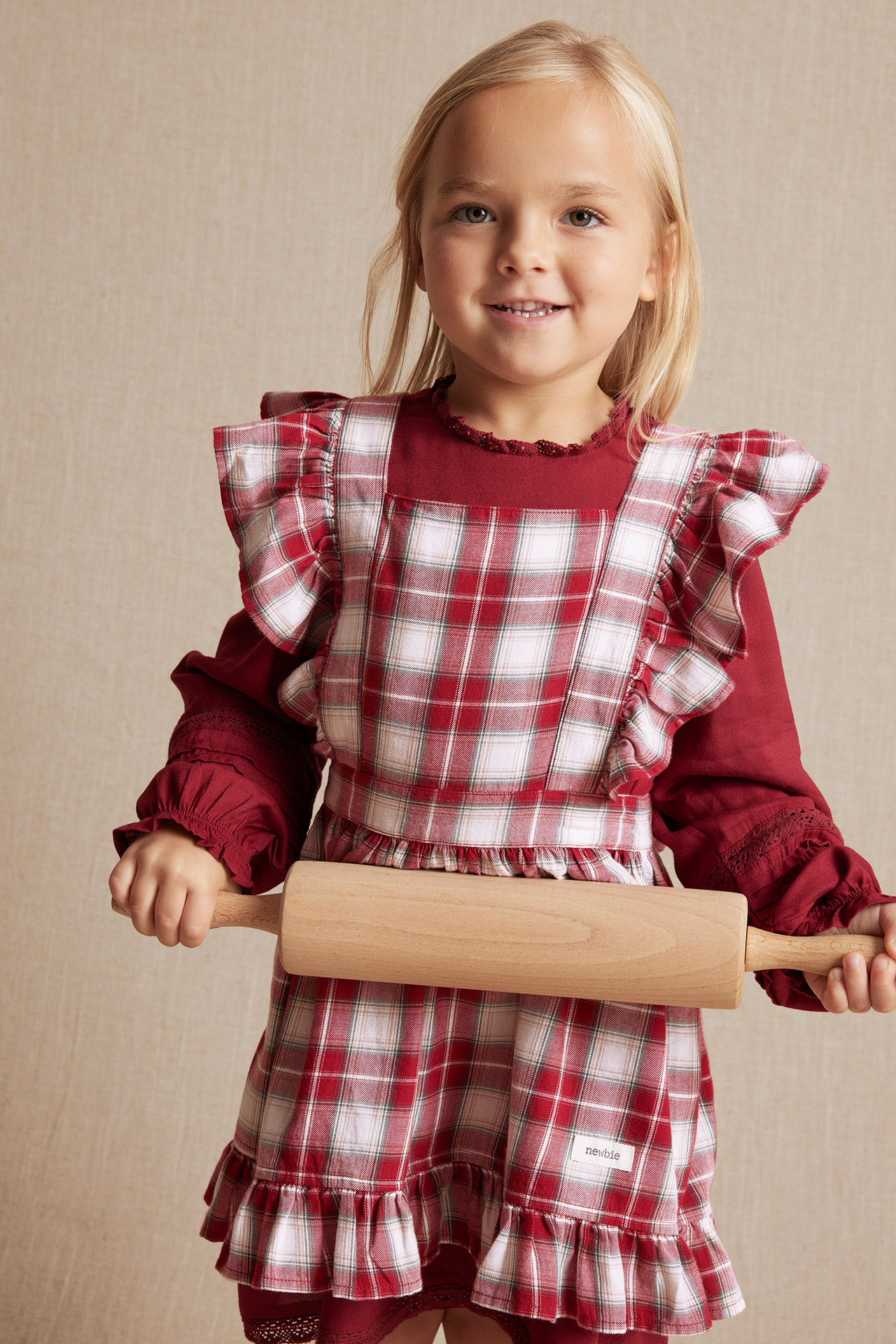 Plaid apron