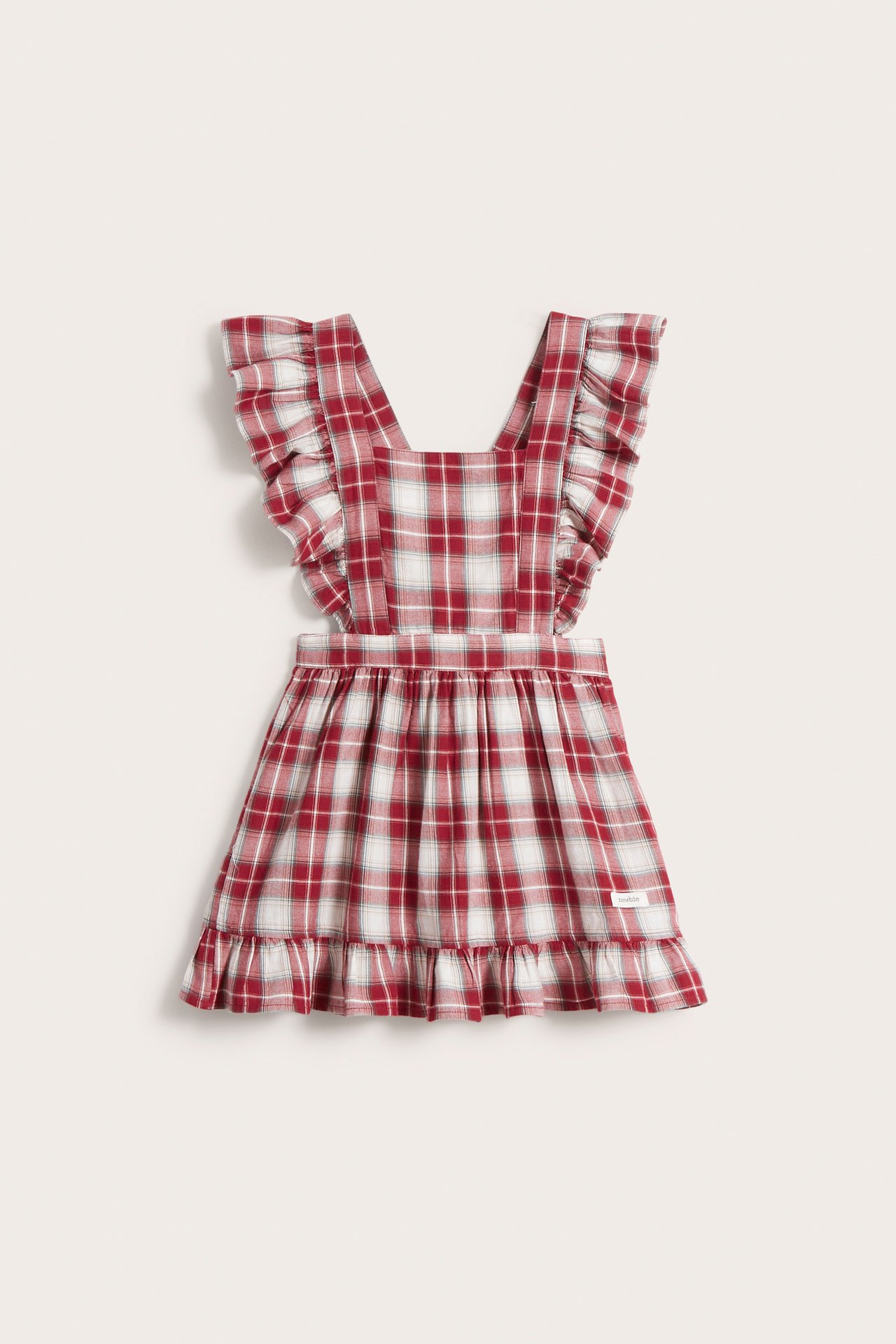 Plaid apron - Red - 6