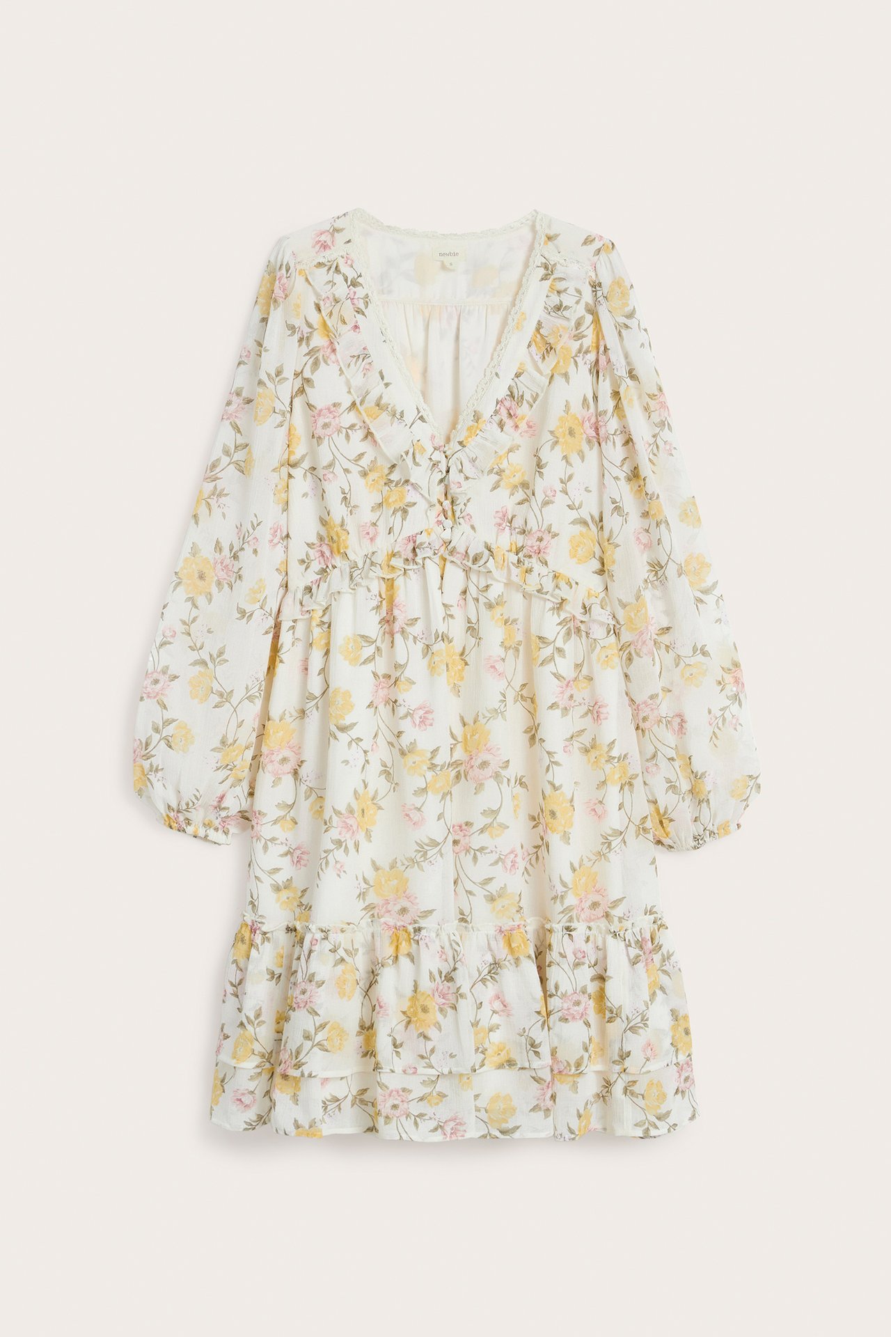 Floral chiffon dress from Newbie Woman