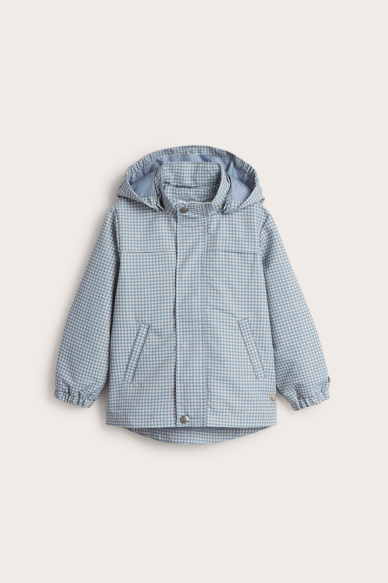 Checked jacket with reflector