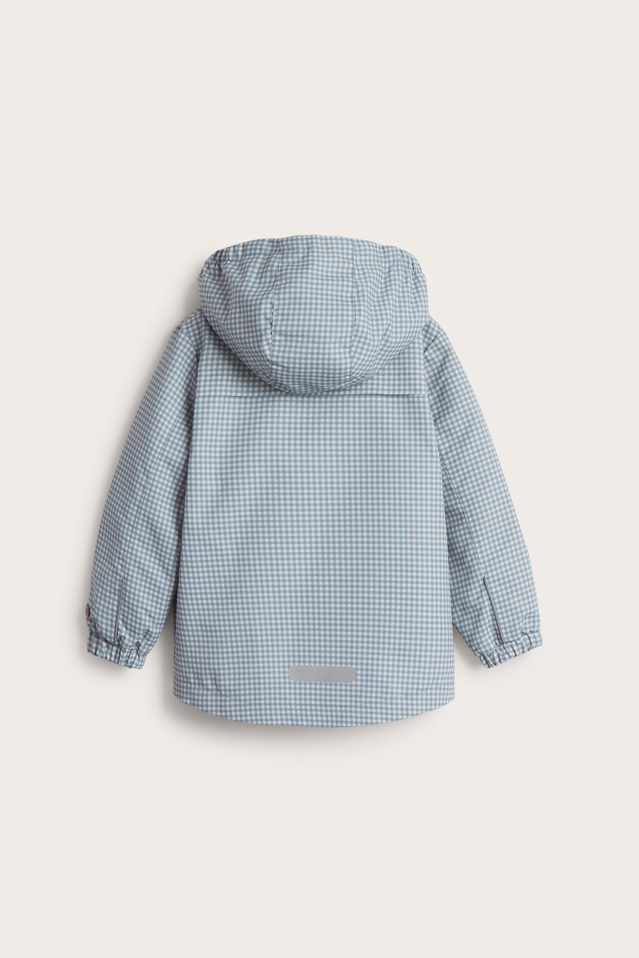 Checked jacket with reflector - Blue - 5