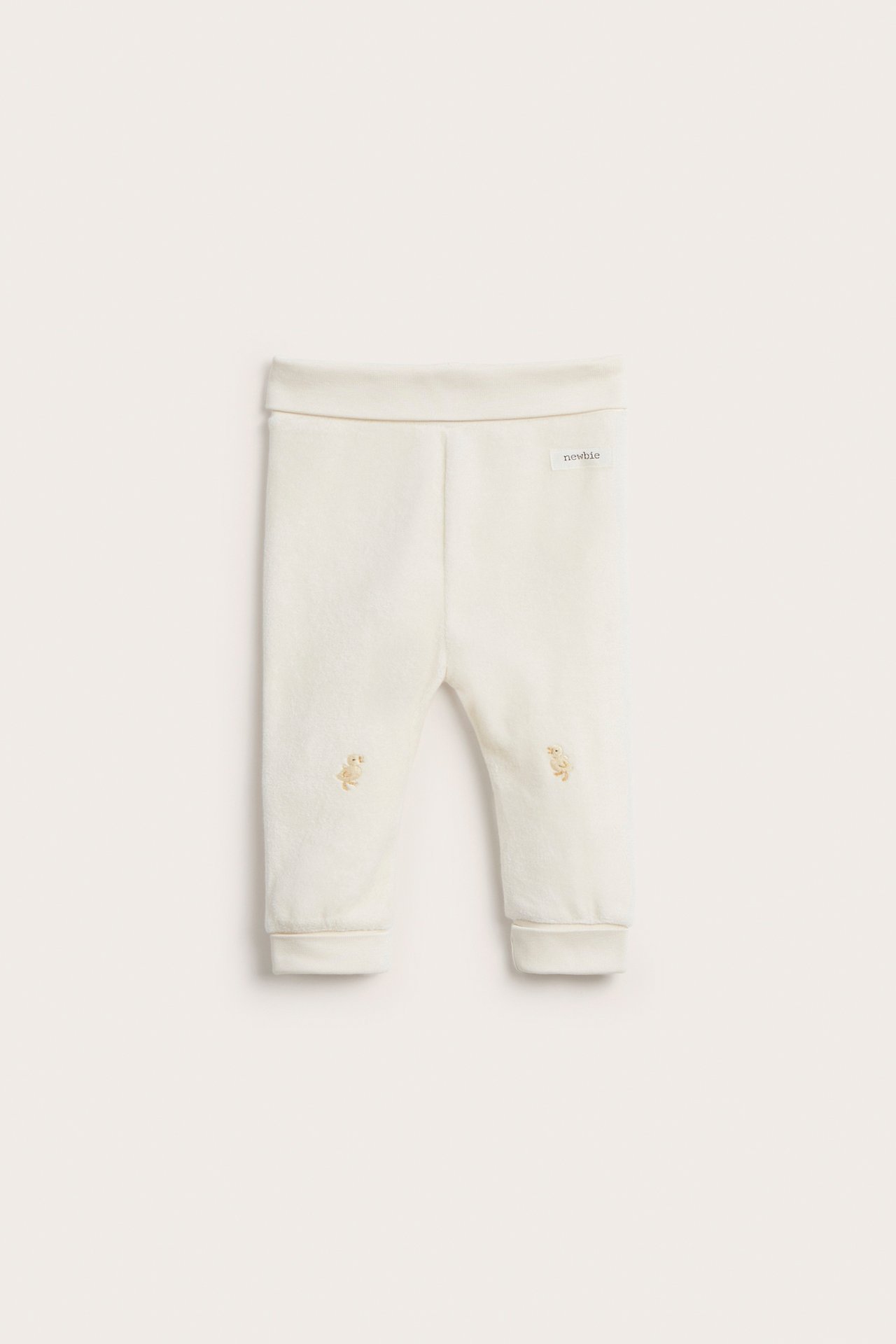 Velour leggings - Off-white - 2