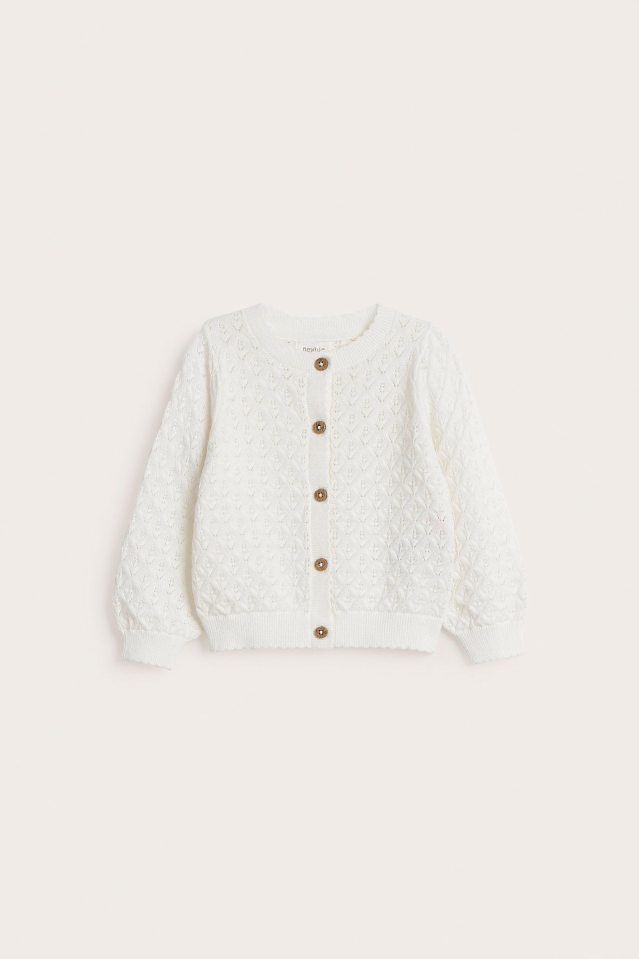 Knitted, patterned cardigan