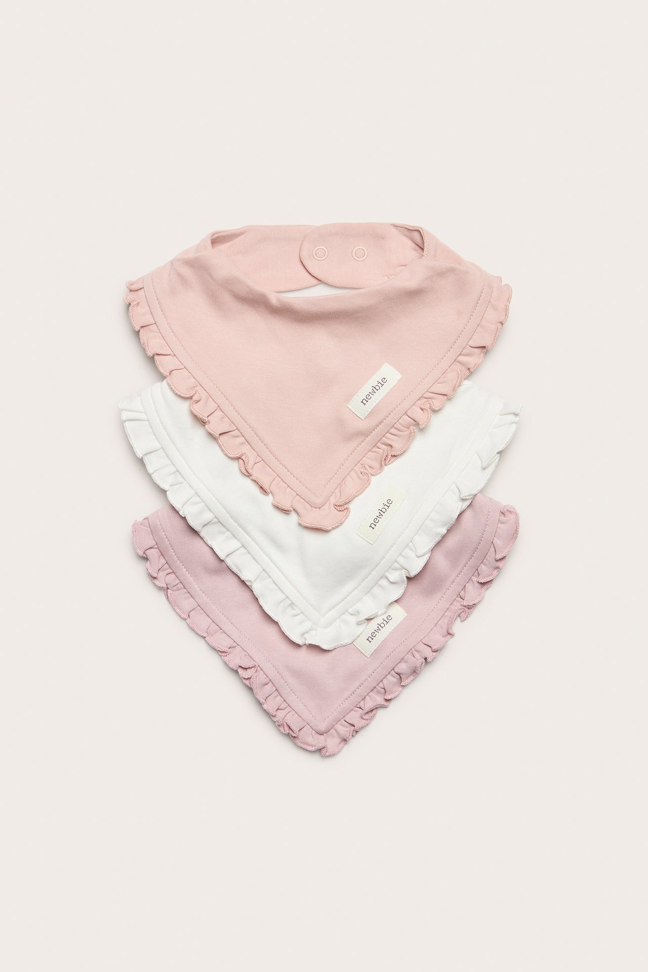 Bib with frill (3-pack)