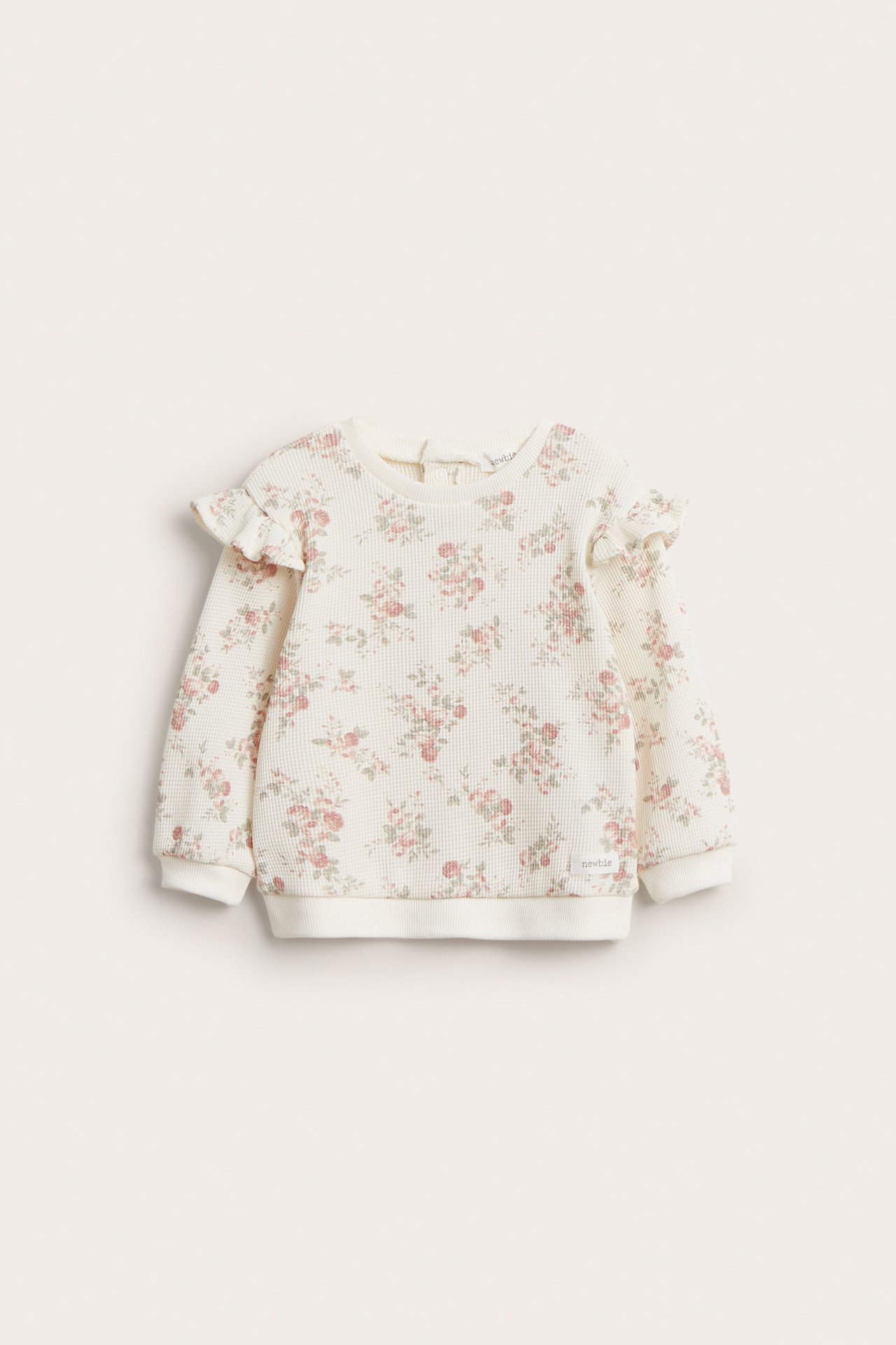 Geblümtes Sweatshirt - Naturweiß - 2
