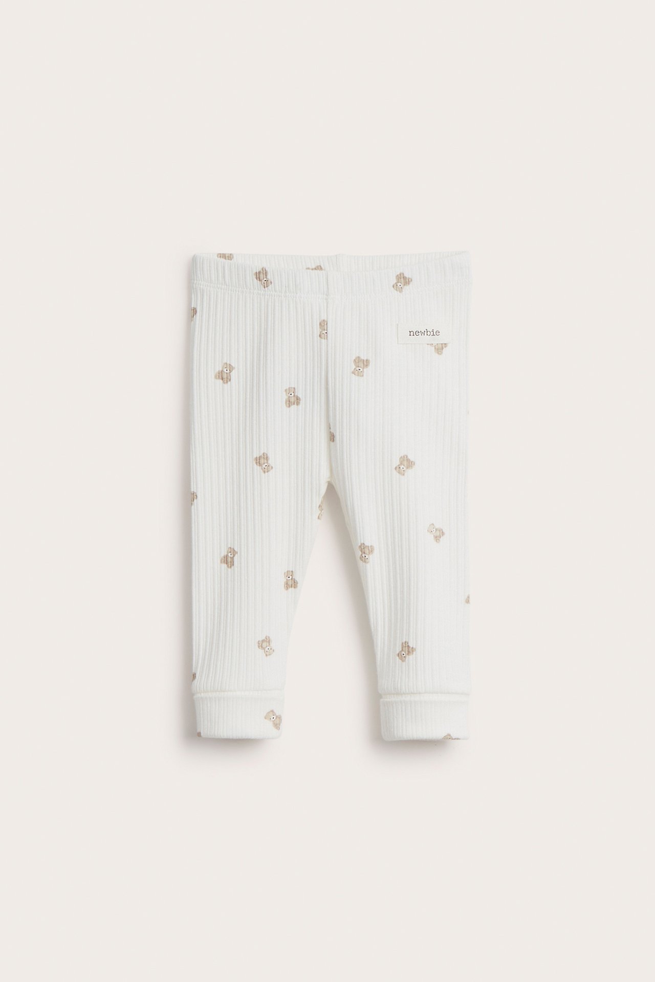 Leggings with teddy bear print