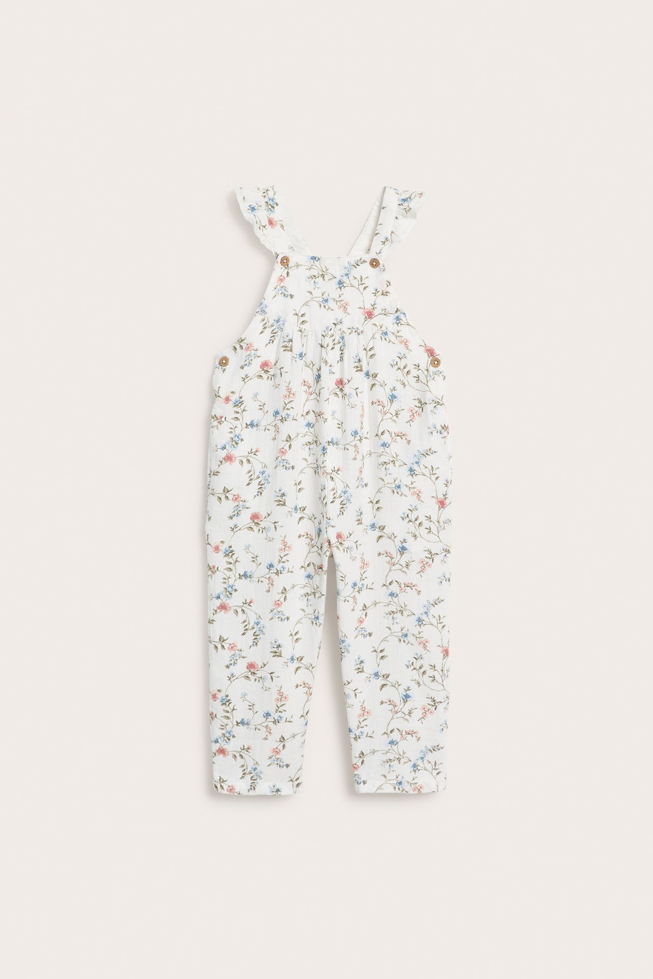 Floral dungarees